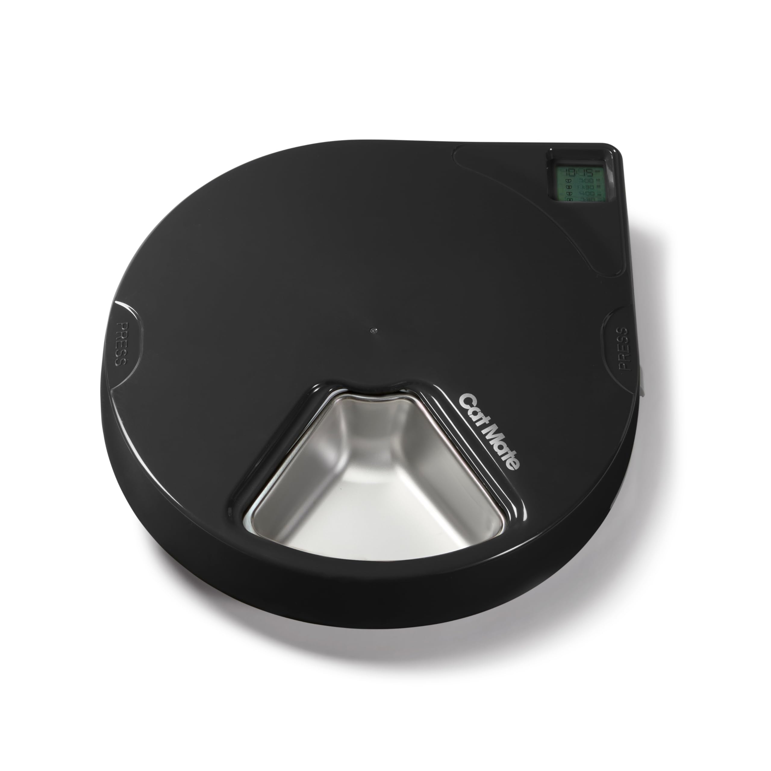 Closer Pets 5 Meal Automatic Feeder - Grey | Stainless Steel Bowls | Digital Timer 8