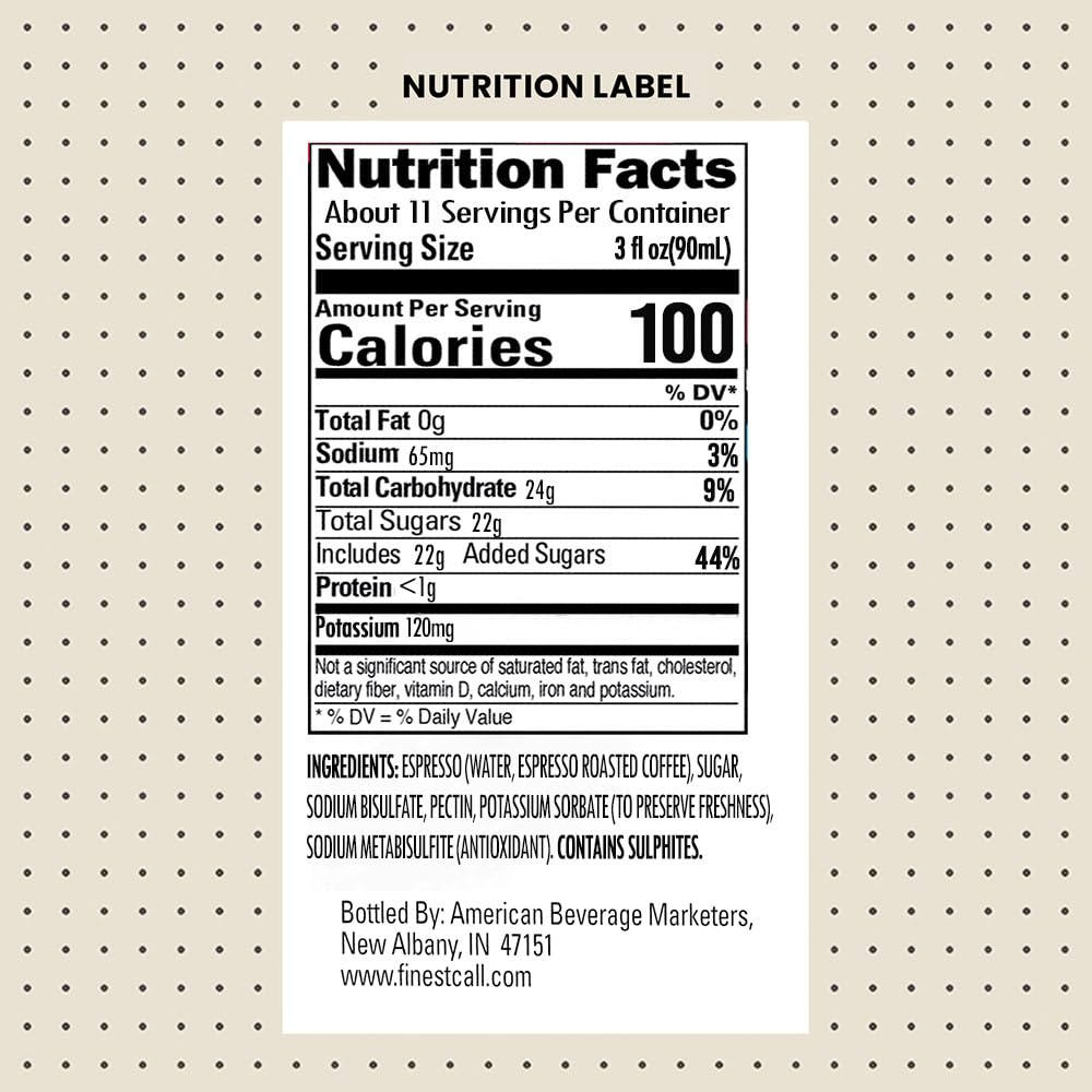 Finest Call Espresso Martini Premium Pre-Made Cocktail Mix - 80% Espresso, 1 Litre 2