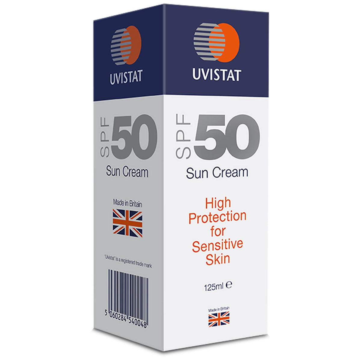 Uvistat Sun Cream - SPF 50 Moisturising Sunscreen for Sensitive Skin | 125 ml