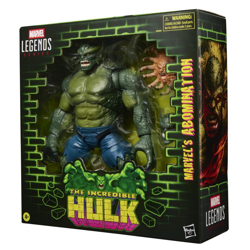 Marvel Legends Series Marvel's Abomination Action Figure - 6-Inch Scale, 20+ Points of Articulation, Includes 2 Alternate Heads 5