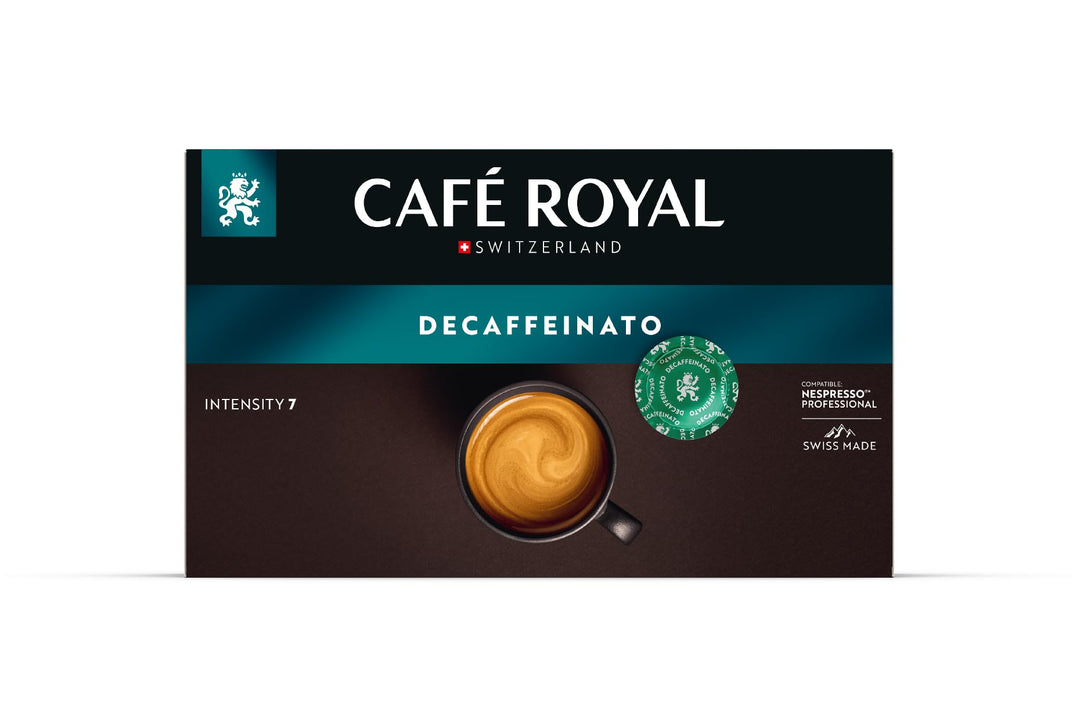 Café Royal Professional Pads - Espresso Decaffeinato, 50 Pods, 100% Arabica, Strength 7/10, Nespresso Compatible