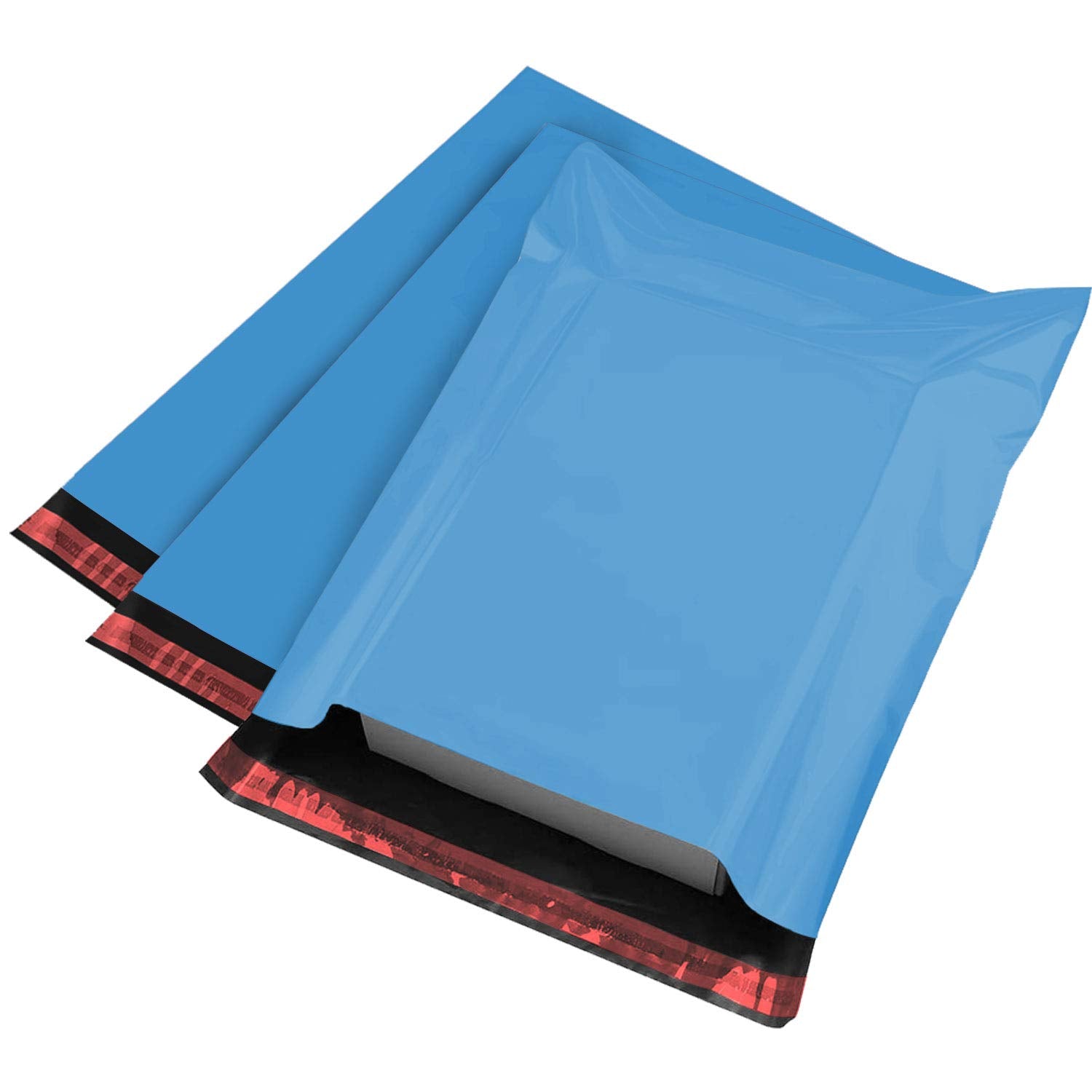 iSOUL Plastic Mailing Bags - 6 x 9 Inch, Blue, Water Resistant | 100 Count