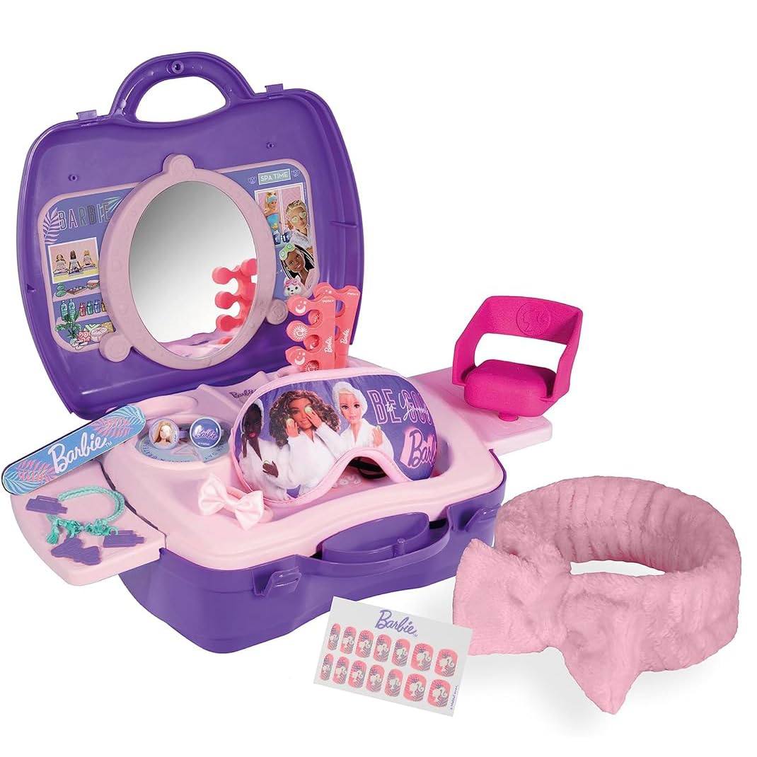 Sinco Creations Barbie Deluxe Wellness & Beauty Playset - 20 Piece, Pink, Plastic
