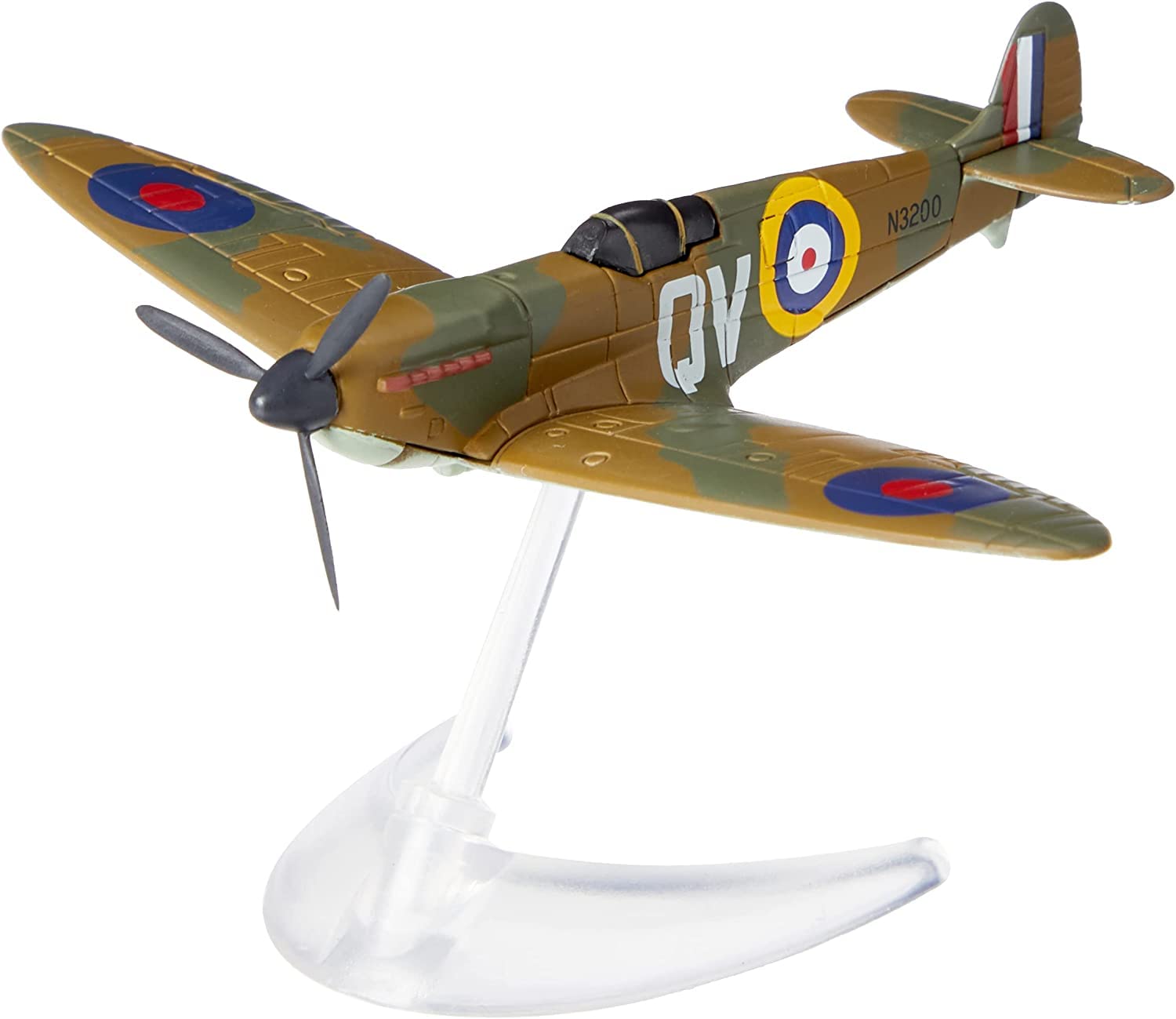 Corgi CS90650 Flying Aces Supermarine Spitfire Diecast Model Airplane | Metal, Green & Brown 3