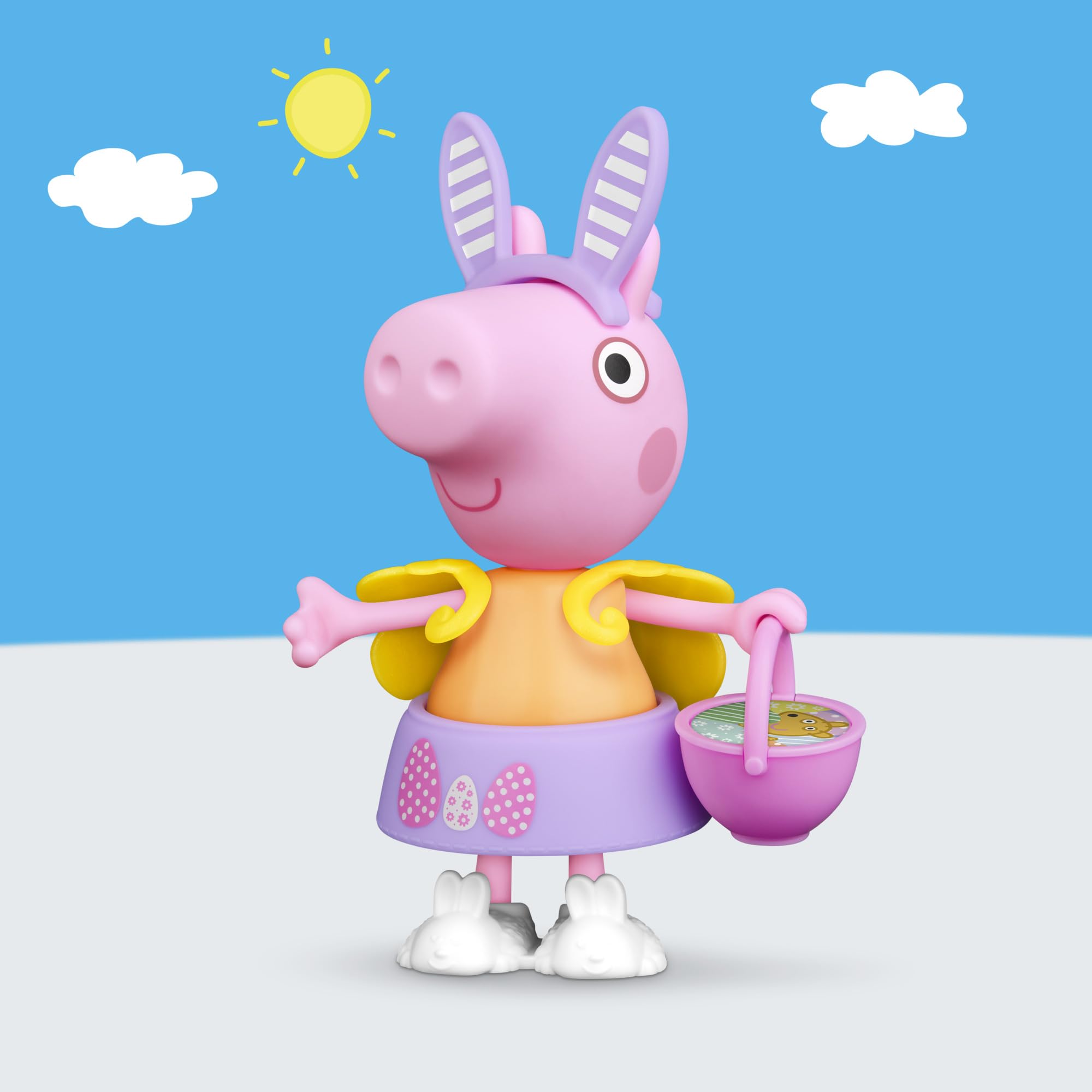 Peppa Pig Springtime Dress-Up Figure with 6 Easy-On Fashion Accessories | 15 cm Doll 4