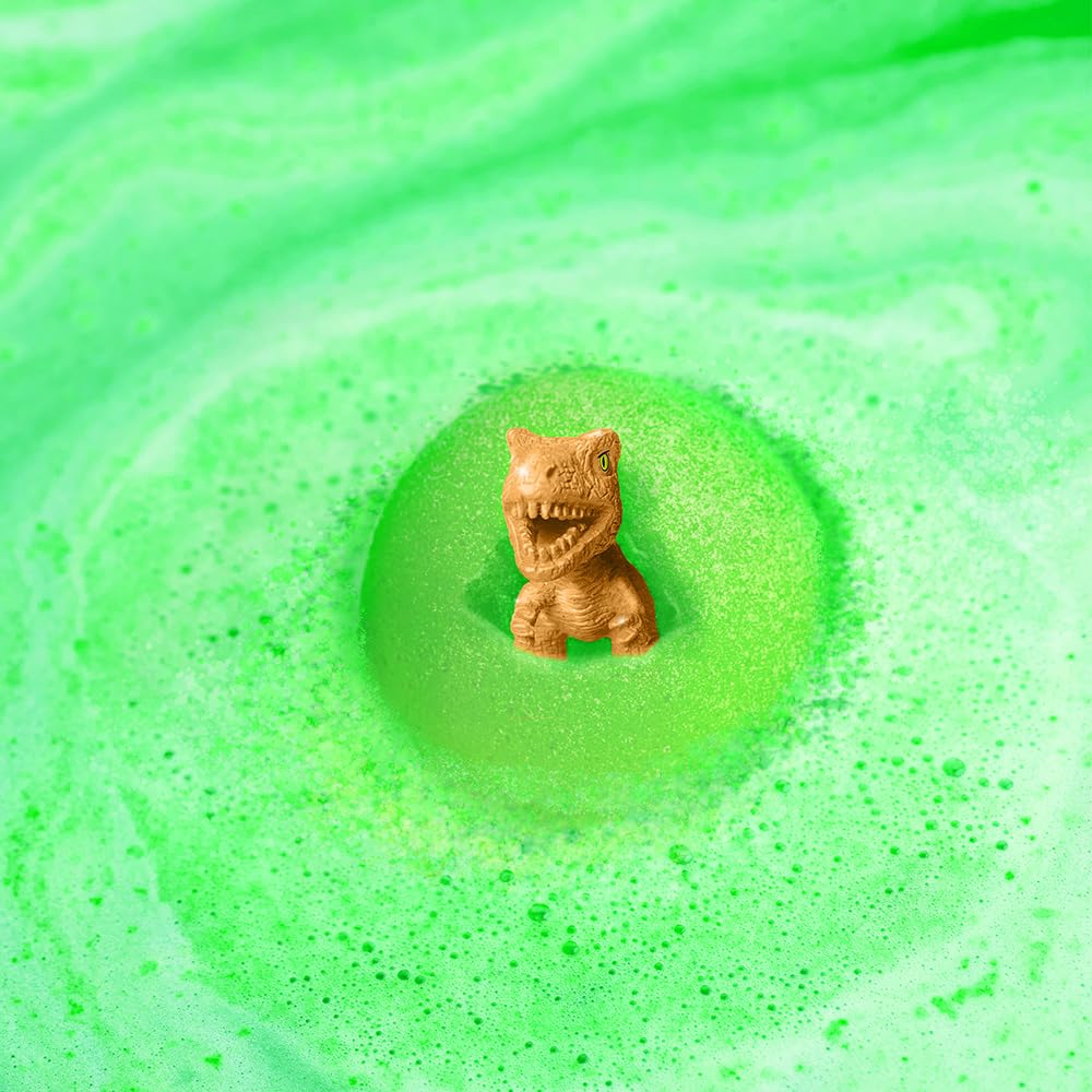 ZIMPLI Kids Large Dino Surprise Bath Bomb 100g | Fruity Scent | Includes 1 Dinosaur Toy 5