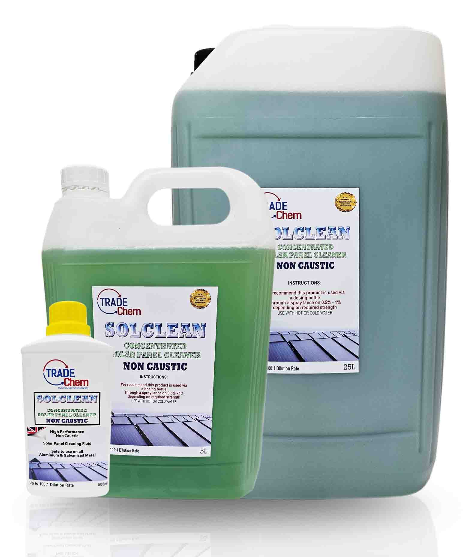Trade Chemicals Sol Clean Concentrated Solar Panel Cleaner - 500ml Citrus Scent 2