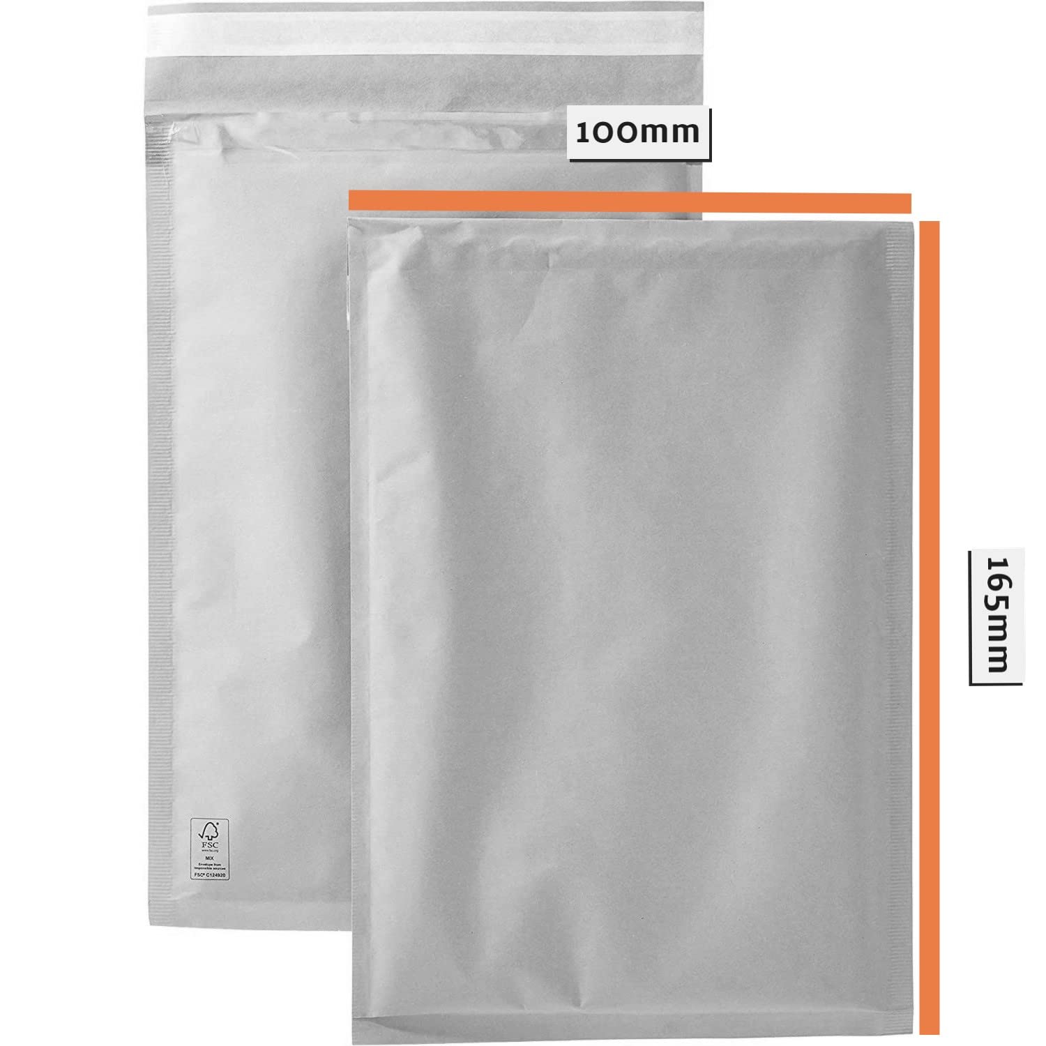 Postmaster Gold Padded Envelope Mailers A6 (100x165mm) - 10 Pack | Lightweight & FSC Certified 4