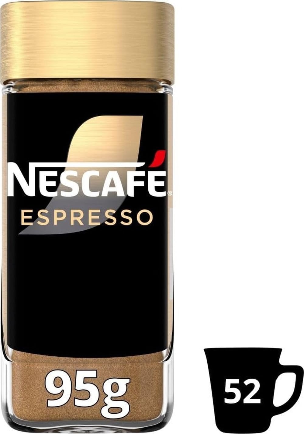 Nescafé Espresso Instant Gold Blend Coffee - Rich Crema, 100% Arabica, 95g Jar 1