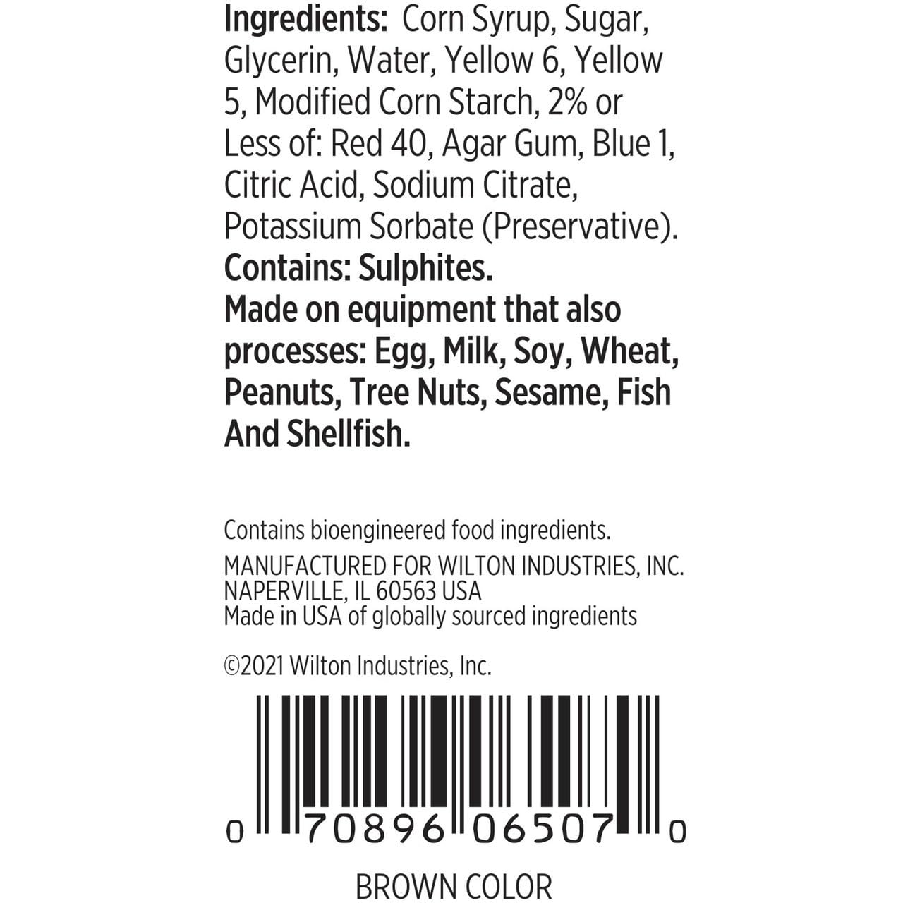 Wilton Brown Icing Gel Colour - Deep Rich Colour | Gel Formula | 28.3g (1oz) Jar 2