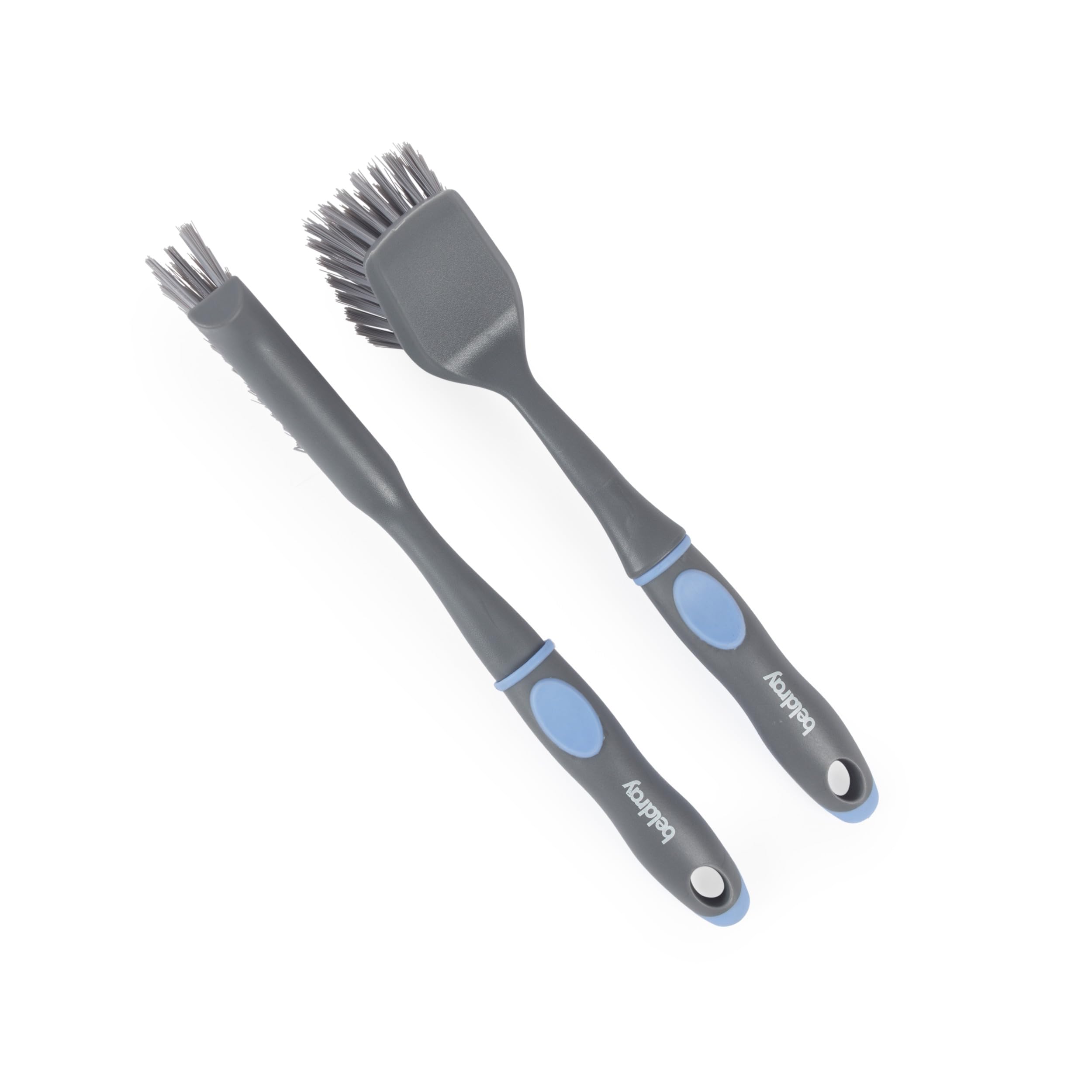 Beldray Anti-Bac Dish Brush Set - 2pk Ultra-Grip Square & Slim Brushes | Scratch-Free