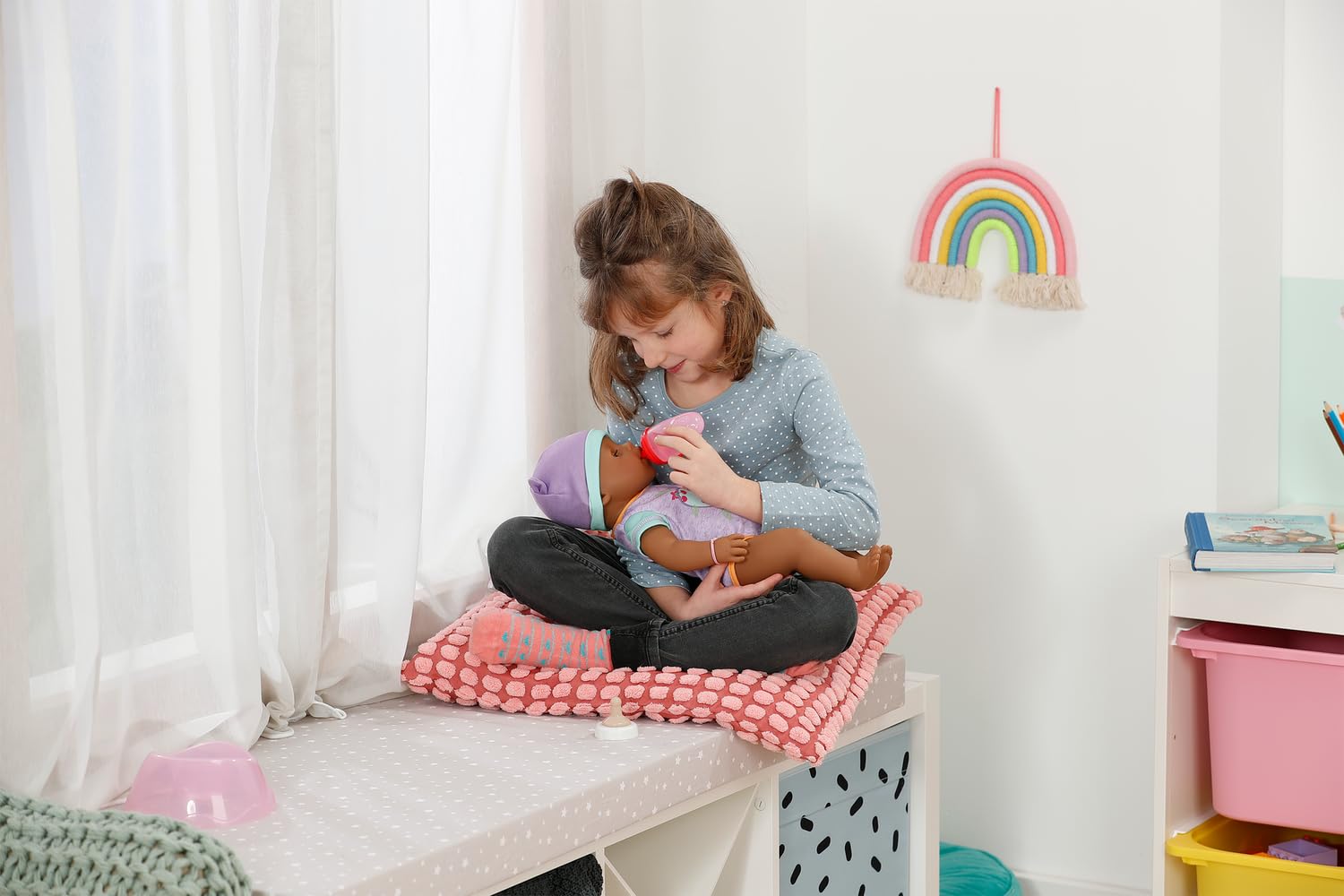 BABY born Eva 43 cm Doll - 10 Lifelike Functions | Multicoloured | Ages 3+ 3