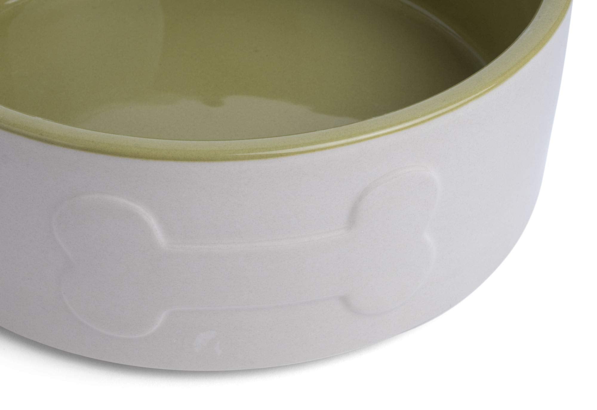 Petface Ceramic Bone Dog Bowl - 20 cm Diameter | Durable Ceramic | Easy Clean 4