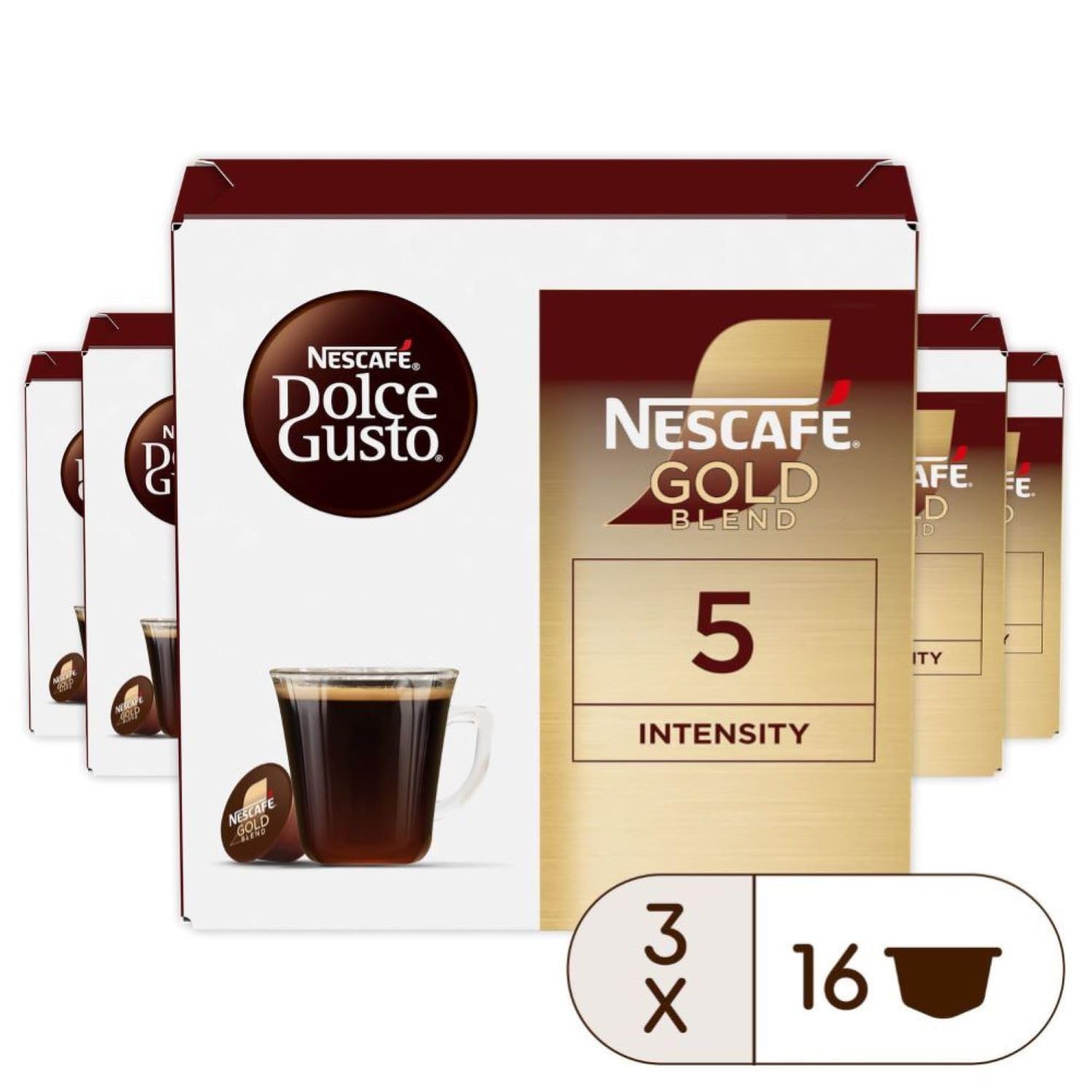 NESCAFÉ Dolce Gusto NESCAFÉ Gold Blend Americano Coffee Pods - Smooth Roast, Aromatic Notes | 48 Servings 1