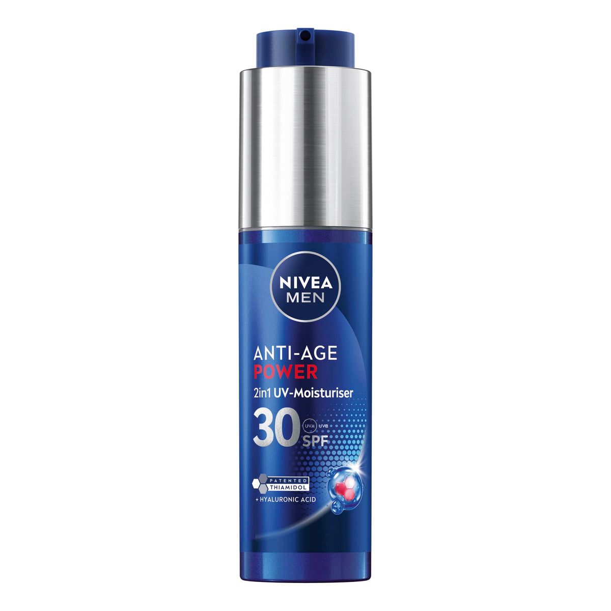 NIVEA MEN Anti-Age 2in1 Power Moisturiser - SPF 30, Thiamidol, 50 ml
