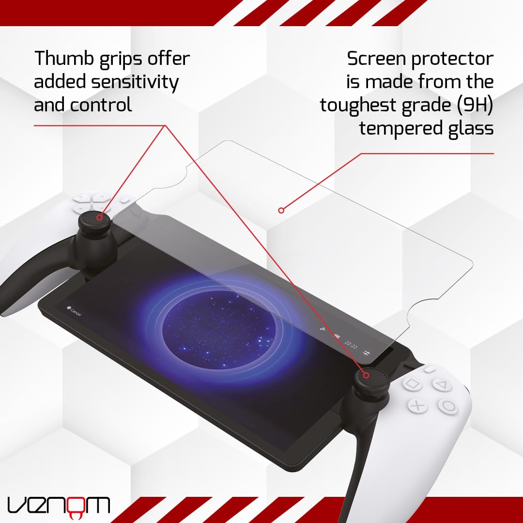 Venom PlayStation Portal Carry Case & Screen Protector Starter Pack for PS5 2