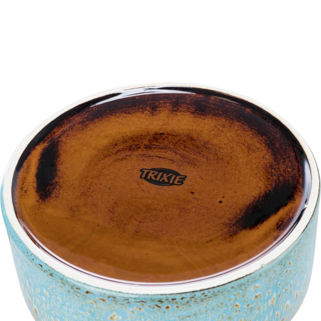 TRIXIE Ceramic Dog Bowl - 900 ml Capacity | Ø 16 cm | Blue 3