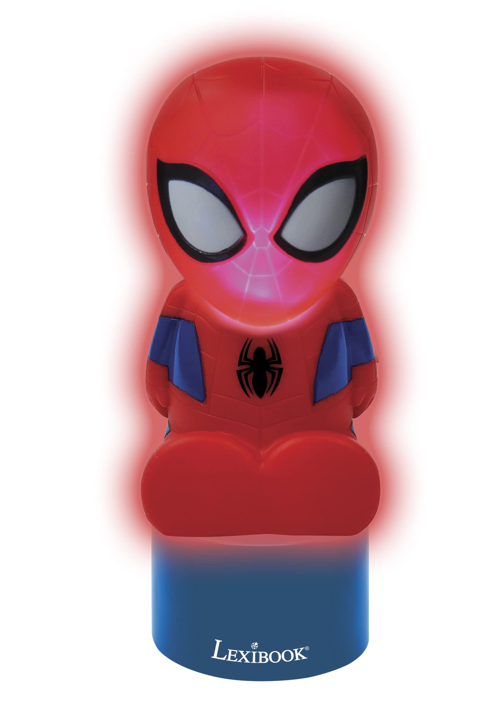Spiderman Nightlight and Speaker with Color Change, Battery Operated, Blue/Red - NS01SP 11