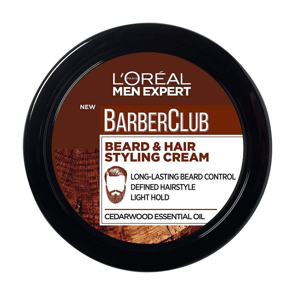 L'Oréal Men Expert Barber Club Beard & Hair Styling Cream - Cedar, 75ml