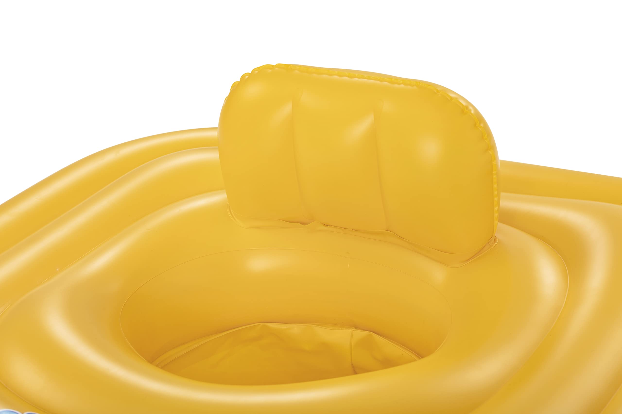 Bestway Swim Safe ABC WonderSplash Square 3-Ring Baby Boat Float - Ages 1-2, Max 15KG, Yellow 8