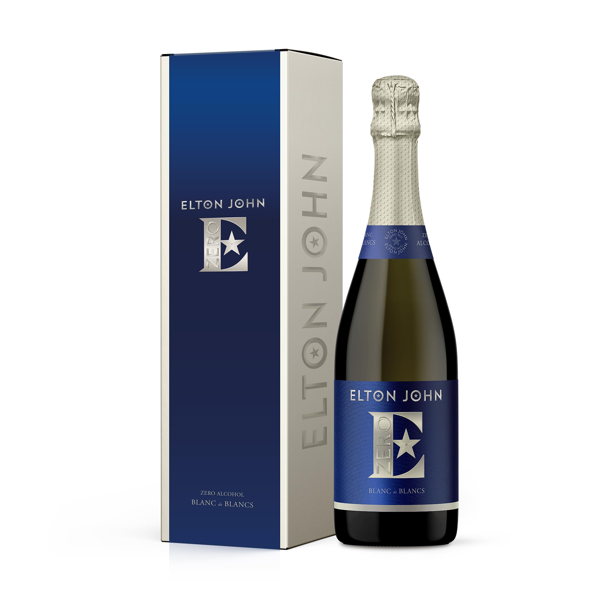 Blue Tree Elton John Zero Blanc de Blancs Non-Alcoholic Sparkling Wine - 0% ABV, 75cl