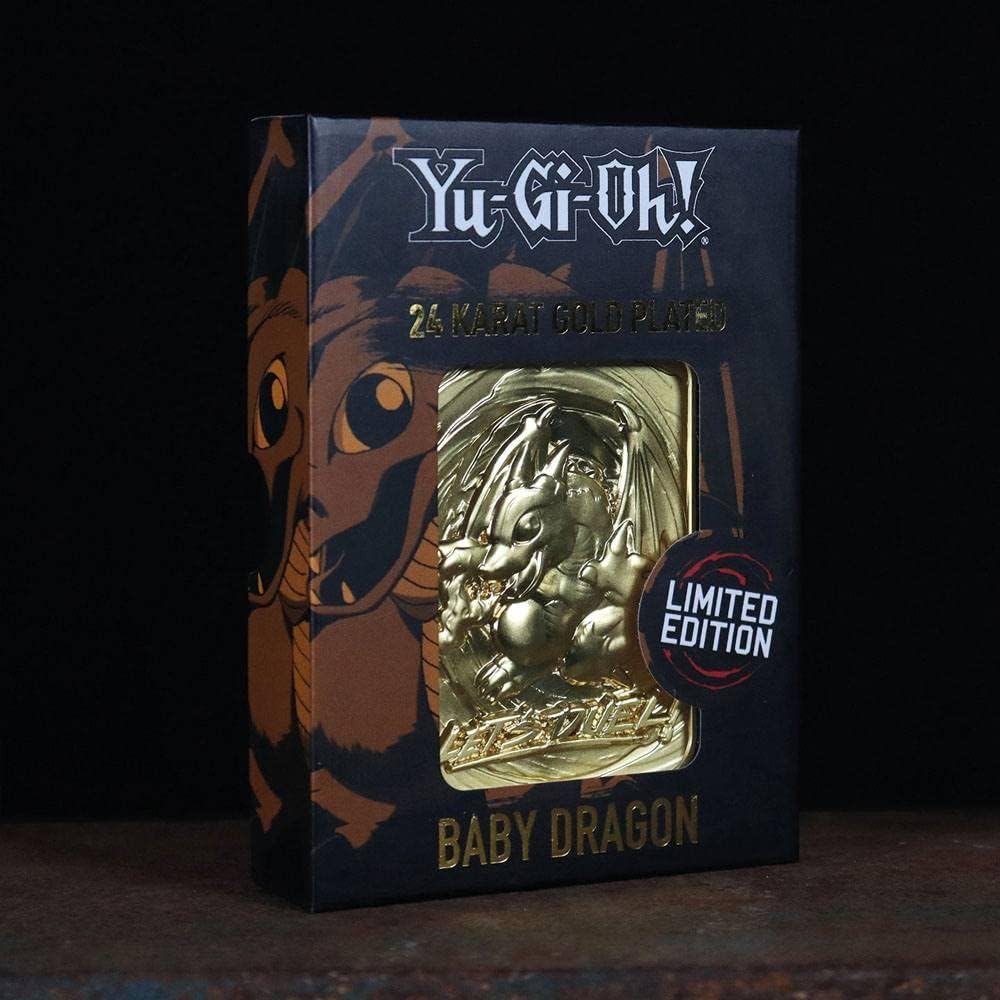 YU-GI-OH! Yu-Gi-Oh! Gold Series - Baby Dragon 24K Gold Plated Metal Collectible Card (YGO29G)