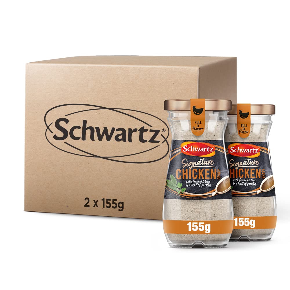 Schwartz - Signature Chicken Gravy 155g | Pack of 2 | Instant Roast Chicken Flavour with Sage & Parsley 1