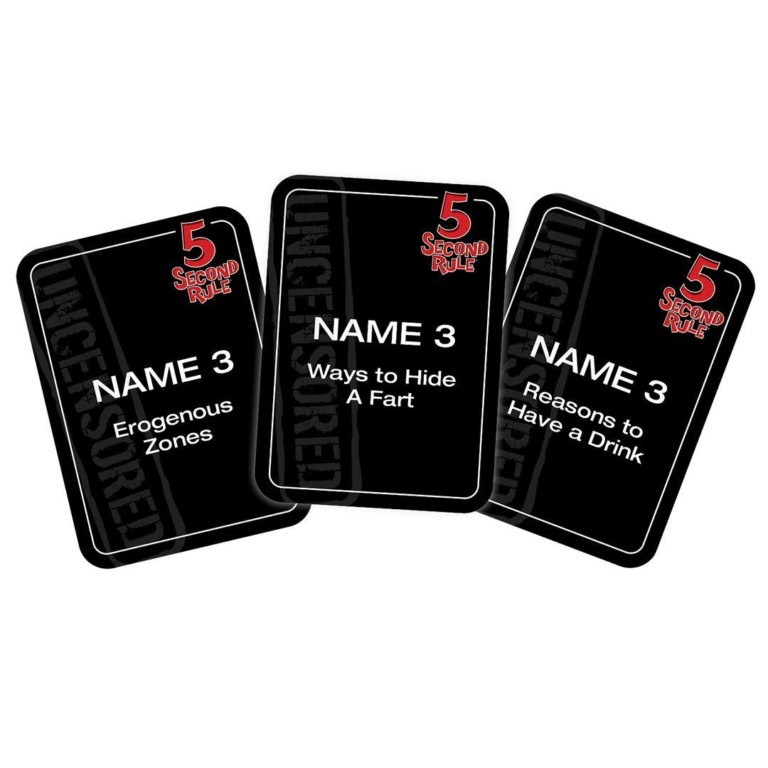 PlayMonster 5 Second Rule Uncensored - Adult Party Card Game | Ages 17+ | 3+ Players 6