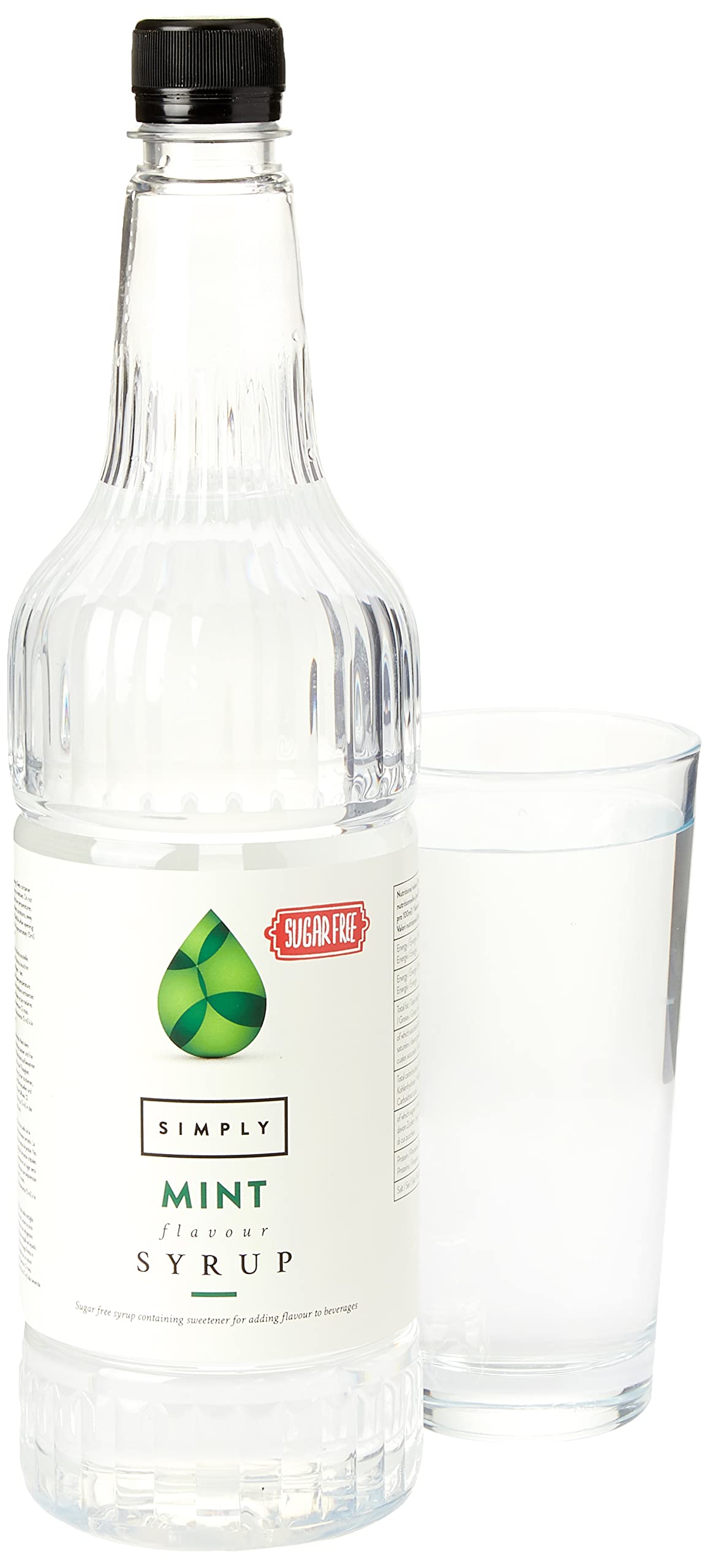 Simply Sugar Free Mint Syrup - Low Calorie, Vegan, Nut Free | 1L Liquid 1