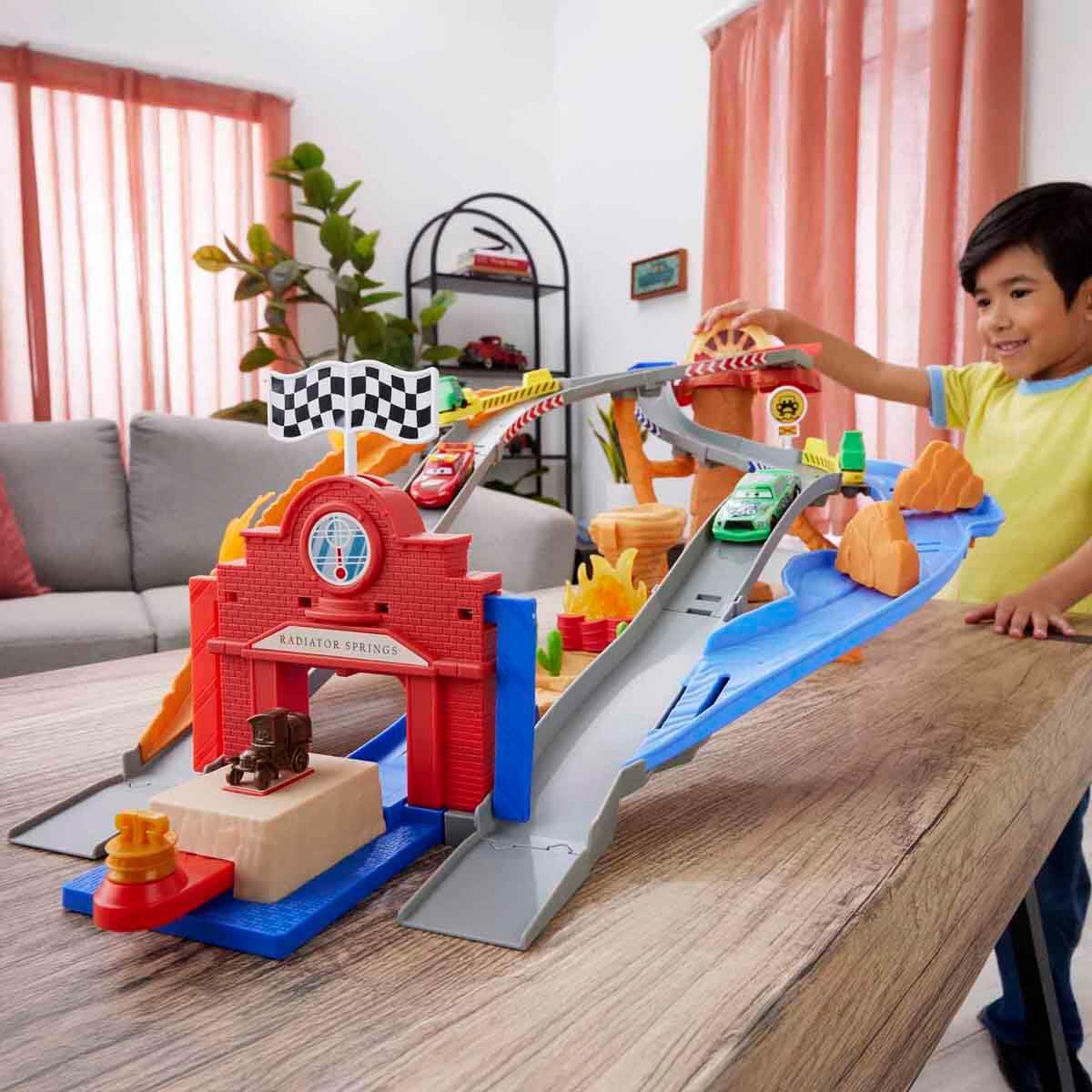 Disney Princess Lightning McQueen & Chick Hicks Radiator Springs Race & Rescue Playset | Multicolor | 6 Items 2