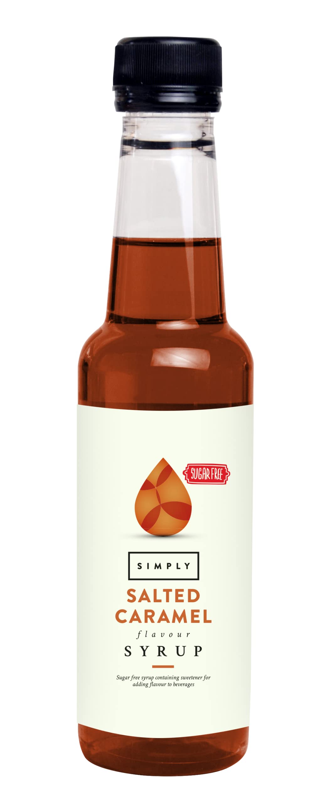 Simply Sugar Free Salted Caramel Syrup - Low Calorie Vegan & Nut Free Flavoring