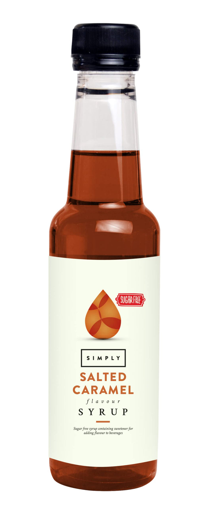 Simply Sugar Free Salted Caramel Syrup - Low Calorie Vegan & Nut Free Flavoring