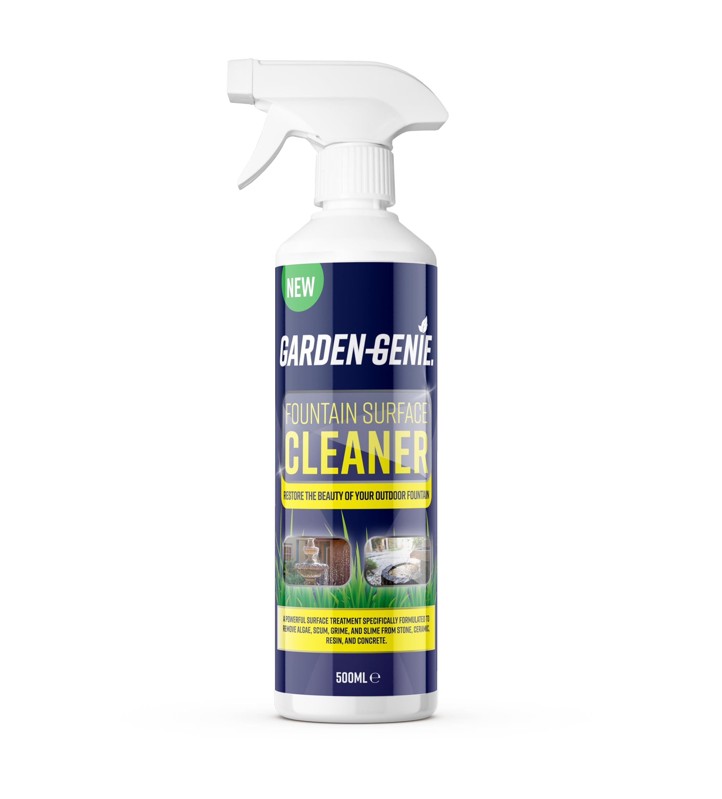 Garden Genie Fountain Surface Cleaner Spray - Removes Algae & Grime | 500 ml 1