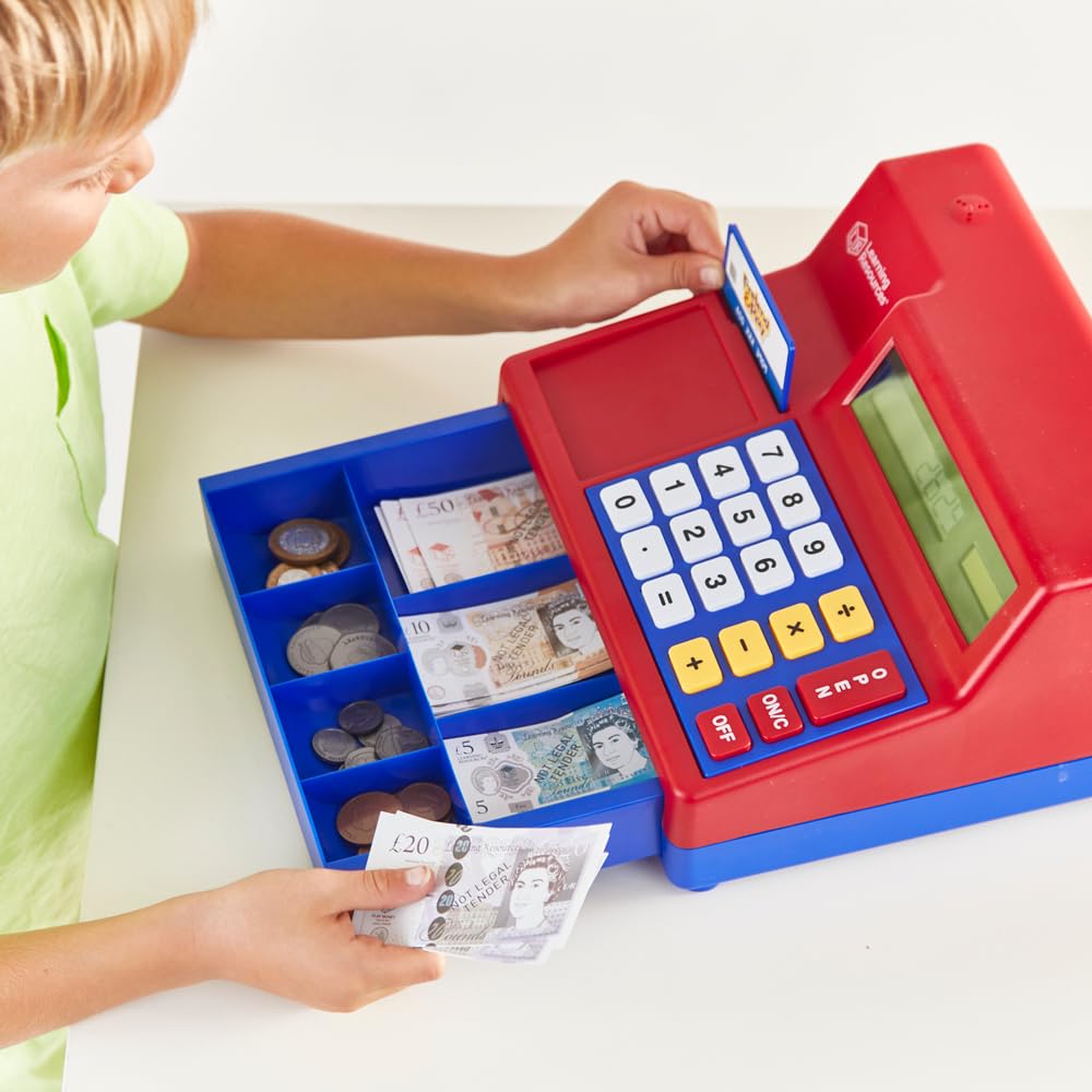 Learning Resources Pretend & Play Calculator Cash Register - Educational Toy for Kids 3+ 3