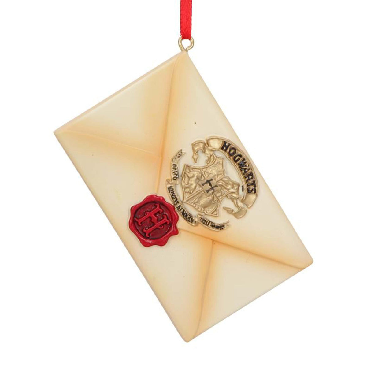 Nemesis Now Harry Potter Hogwarts Acceptance Letter Hanging Ornament - Resin, Beige, 7.3 cm