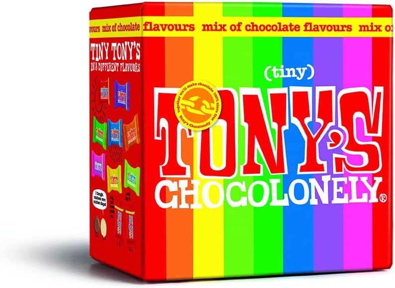 Tony's Chocolonely Tiny Tony's Chocolate Gift Box - 180g, Assorted Mini Fairtrade Chocolates