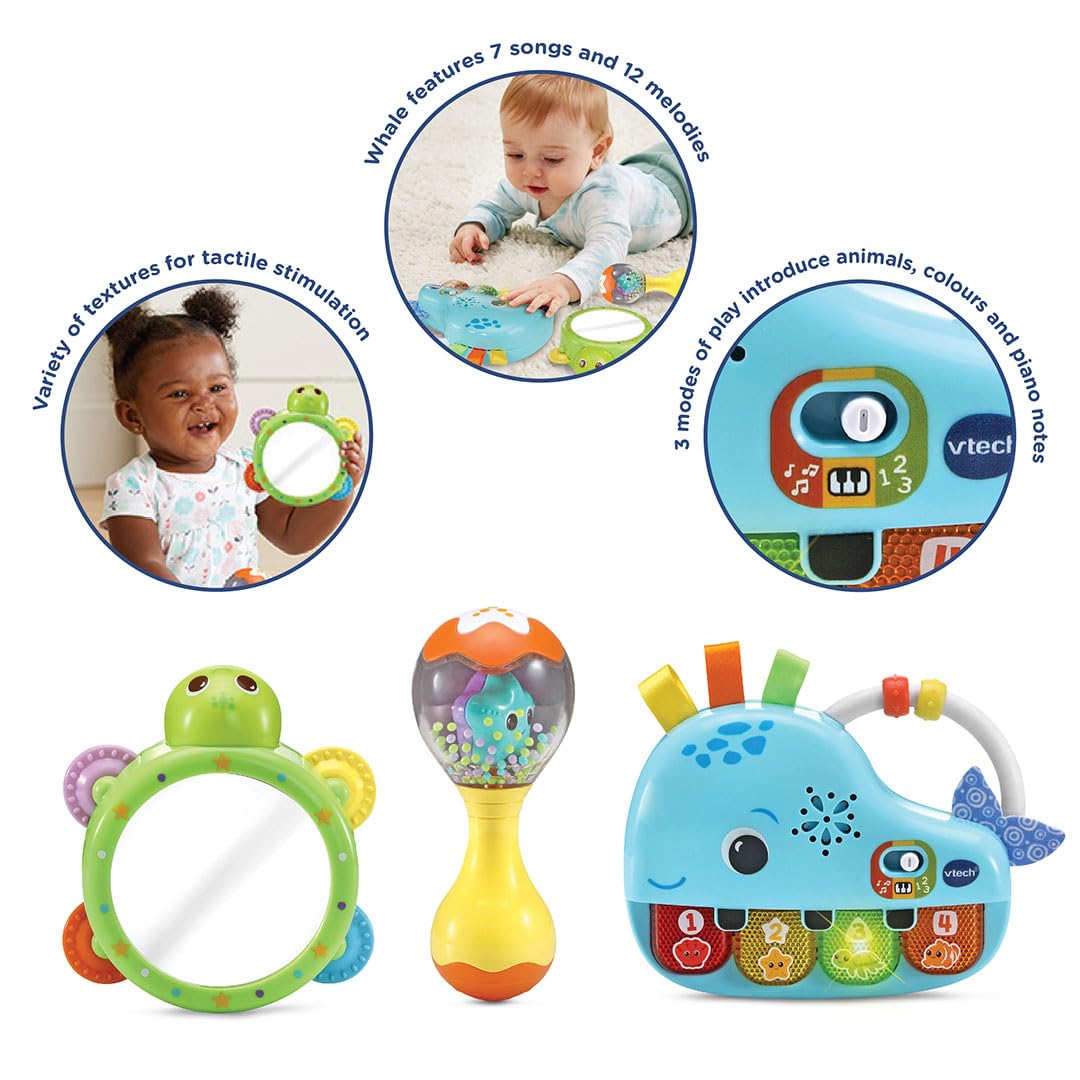 VTech Baby Ocean Buddies Animal Band - Interactive Musical Toy for 3 Months+ 9