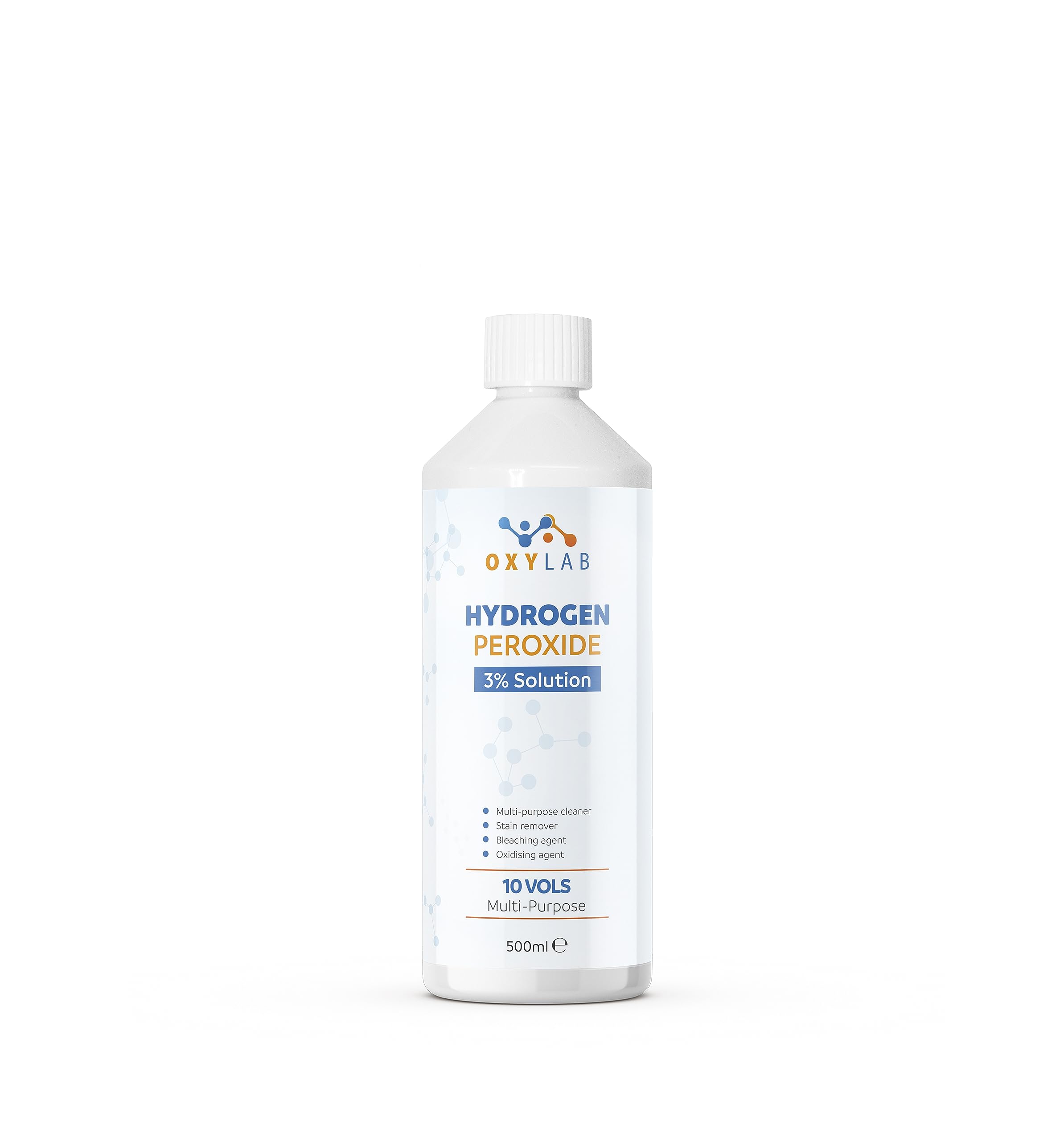 OxyLAB Hydrogen Peroxide 3% Solution - 500ml Multi-Purpose Cleaner & Stain Remover
