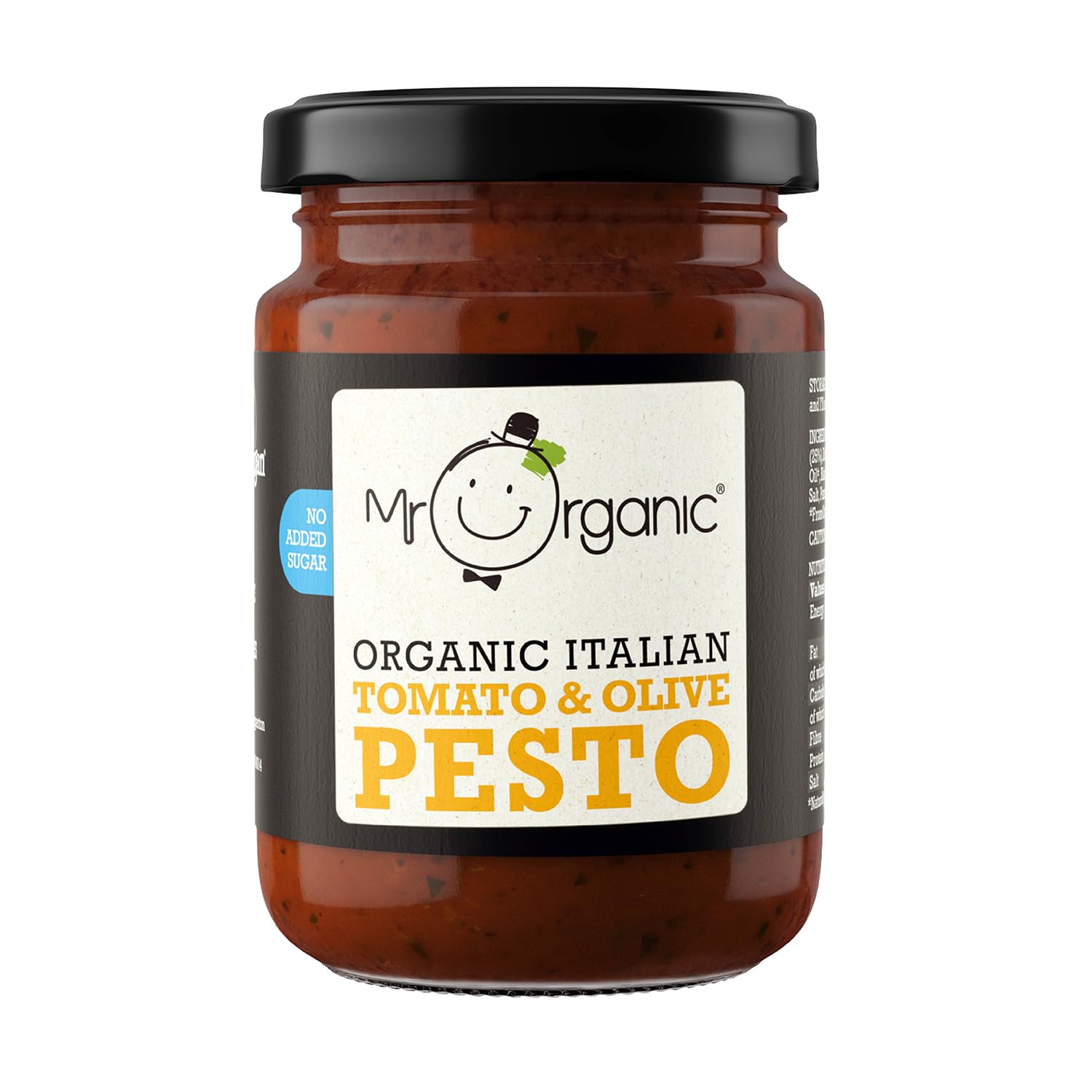 Mr Organic Tomato & Olive Pesto - Organic, No Added Sugar | 130g Jar 1