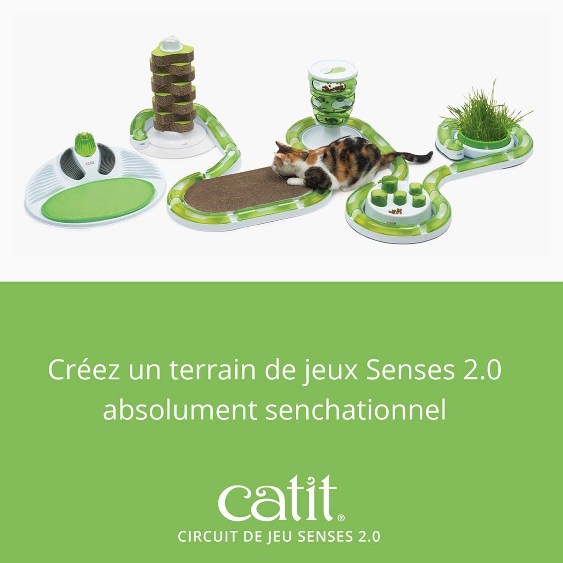 Catit Senses 2.0 Play Circuit - Interactive Cat Toy for Exercise & Mental Stimulation | Light Up Feature 4