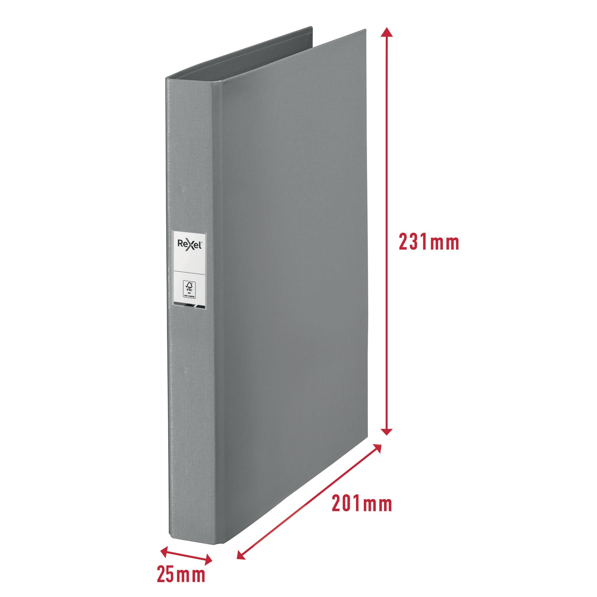 Rexel Solea A4 O-Ring Binder - 2 Ring, 25mm Spine, 190 Sheet Capacity | 3 Pack Pastel Colors 4