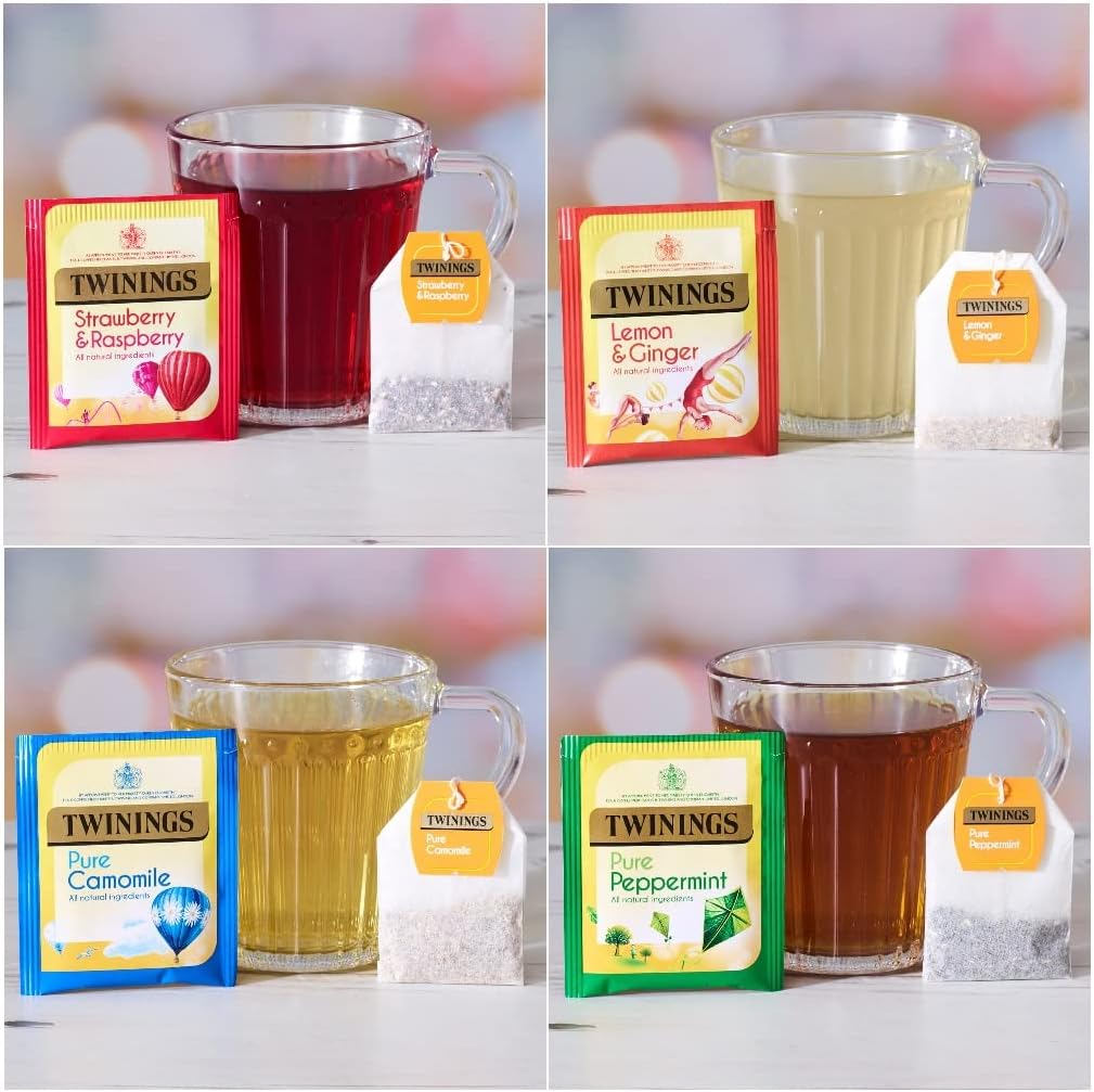 Twinings Infusions Fruit Green Variety Pack - 6 x 20 Individually Wrapped Tea Bags