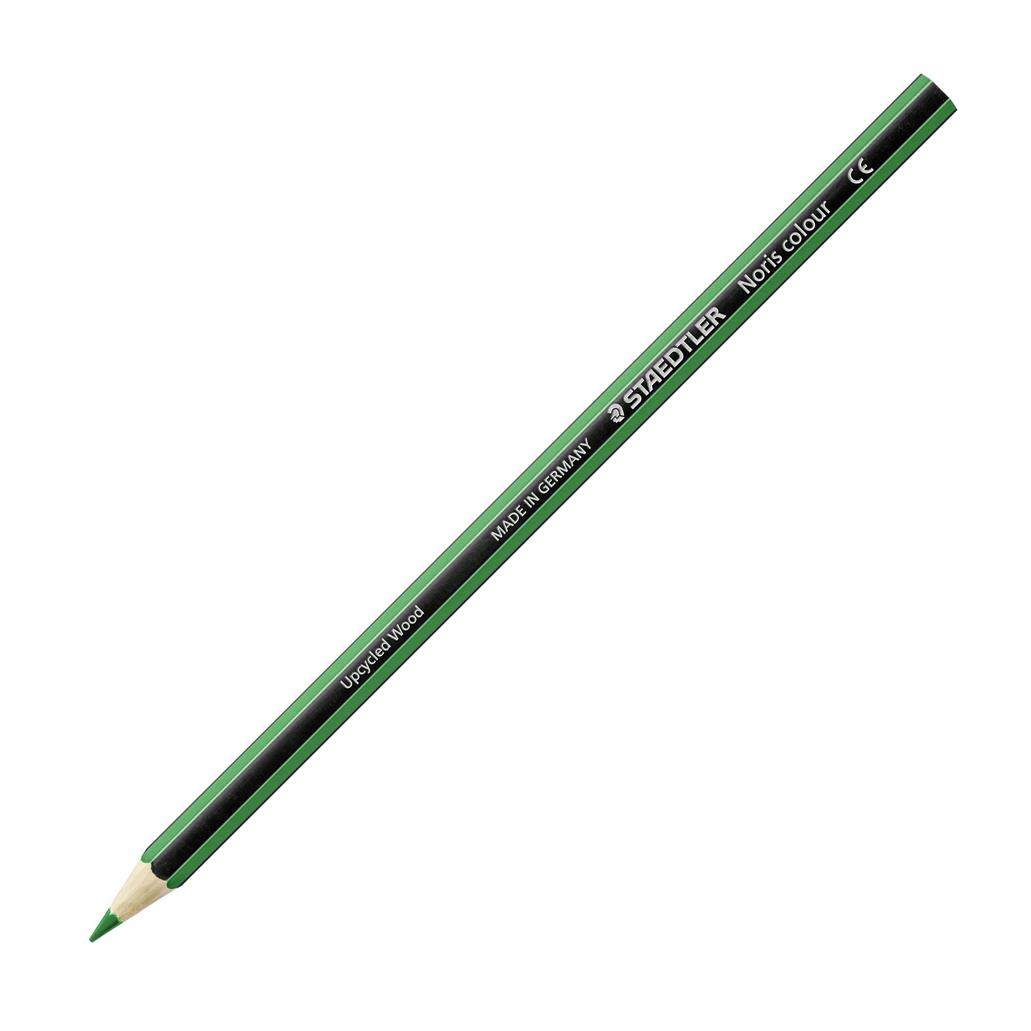 STAEDTLER Noris colour 185-5 - Green Coloured Pencil | Pack of 12 | Upcycled Wood