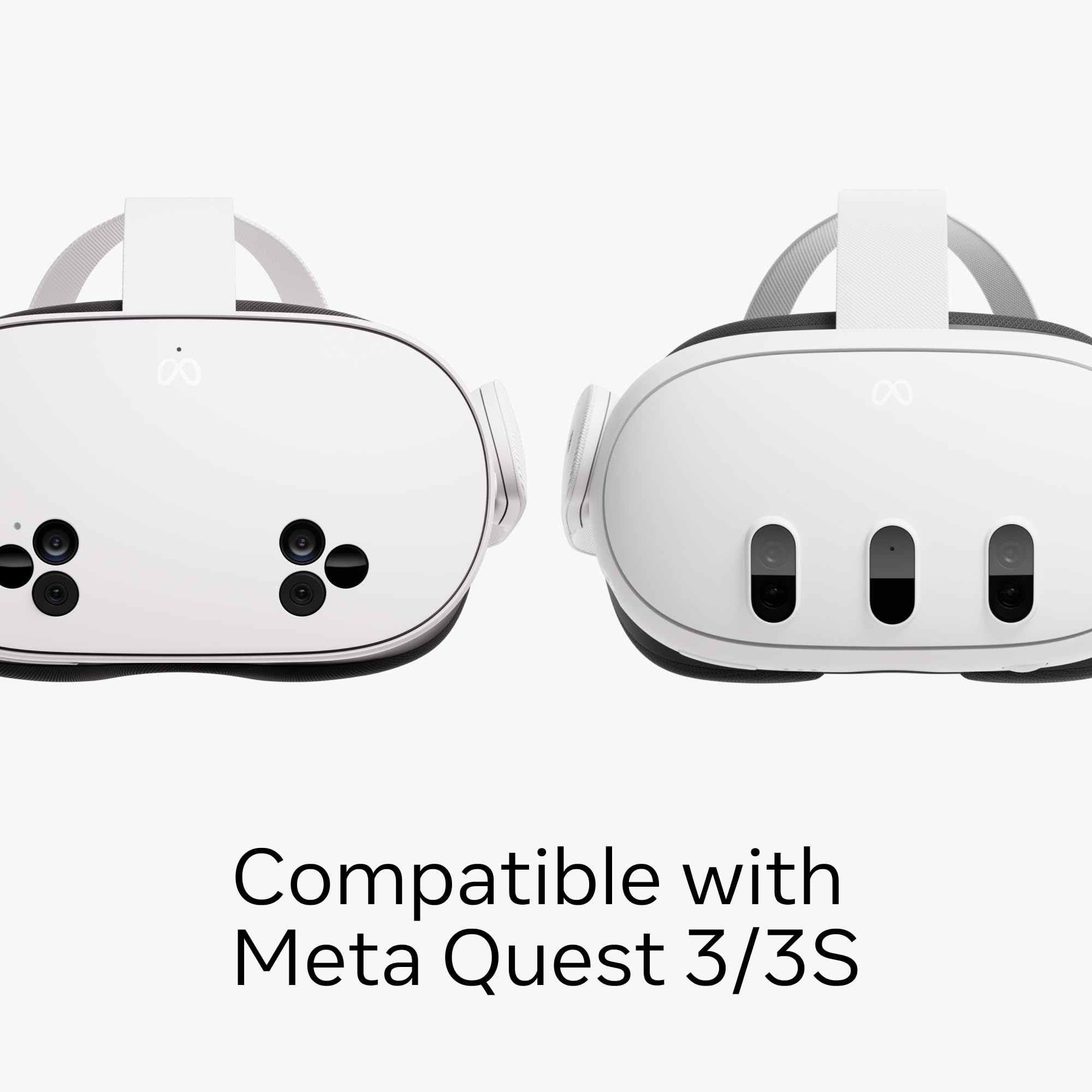 Meta Quest Compact Carrying Case for Meta Quest 3/3S – Lightweight Protective Case with Felt Shell & Organized Interior 3