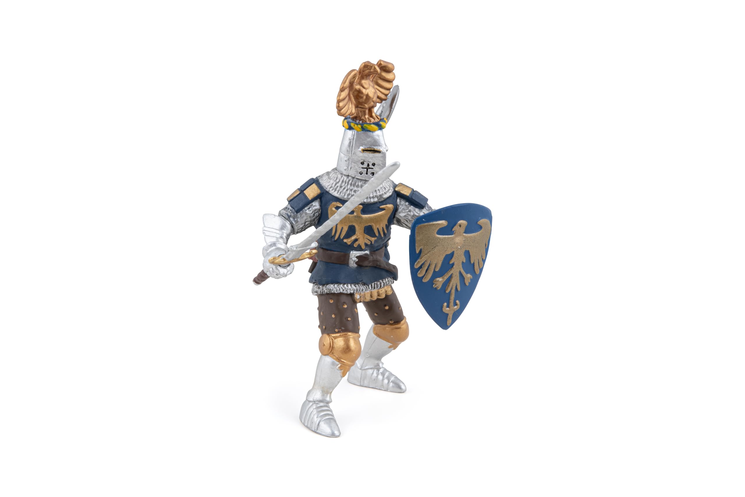 Papo MEDIEVAL-FANTASY Figurine 39362 Crested Blue Knight, Multicolour 3