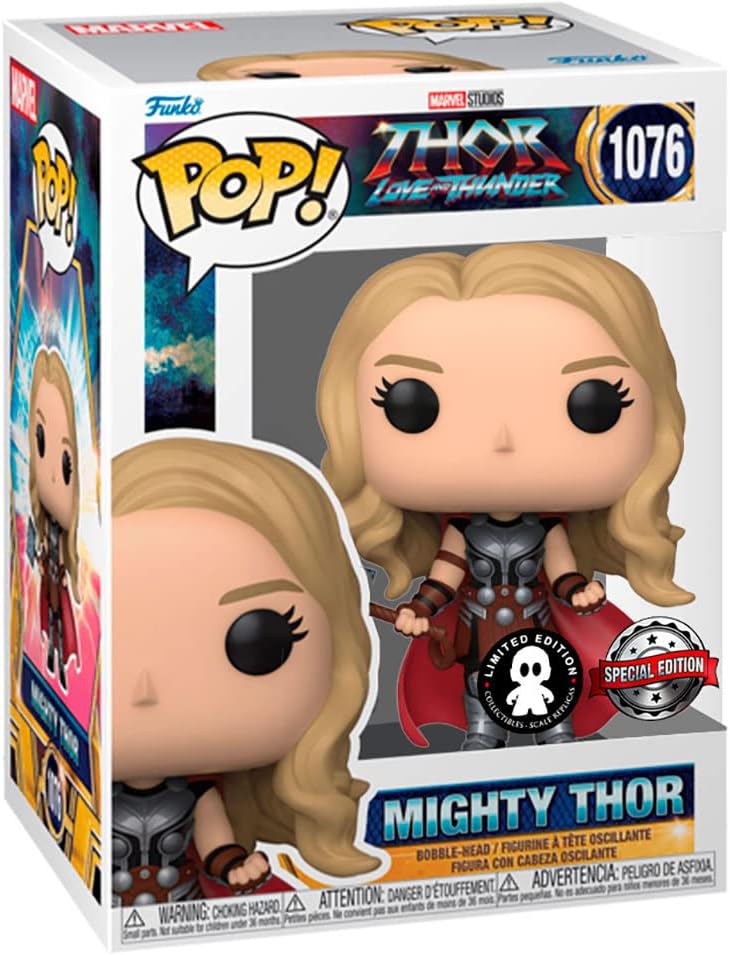 Funko Pop! Marvel Thor: Love and Thunder - Mighty Thor Vinyl Figure (Special Edition Metallic)