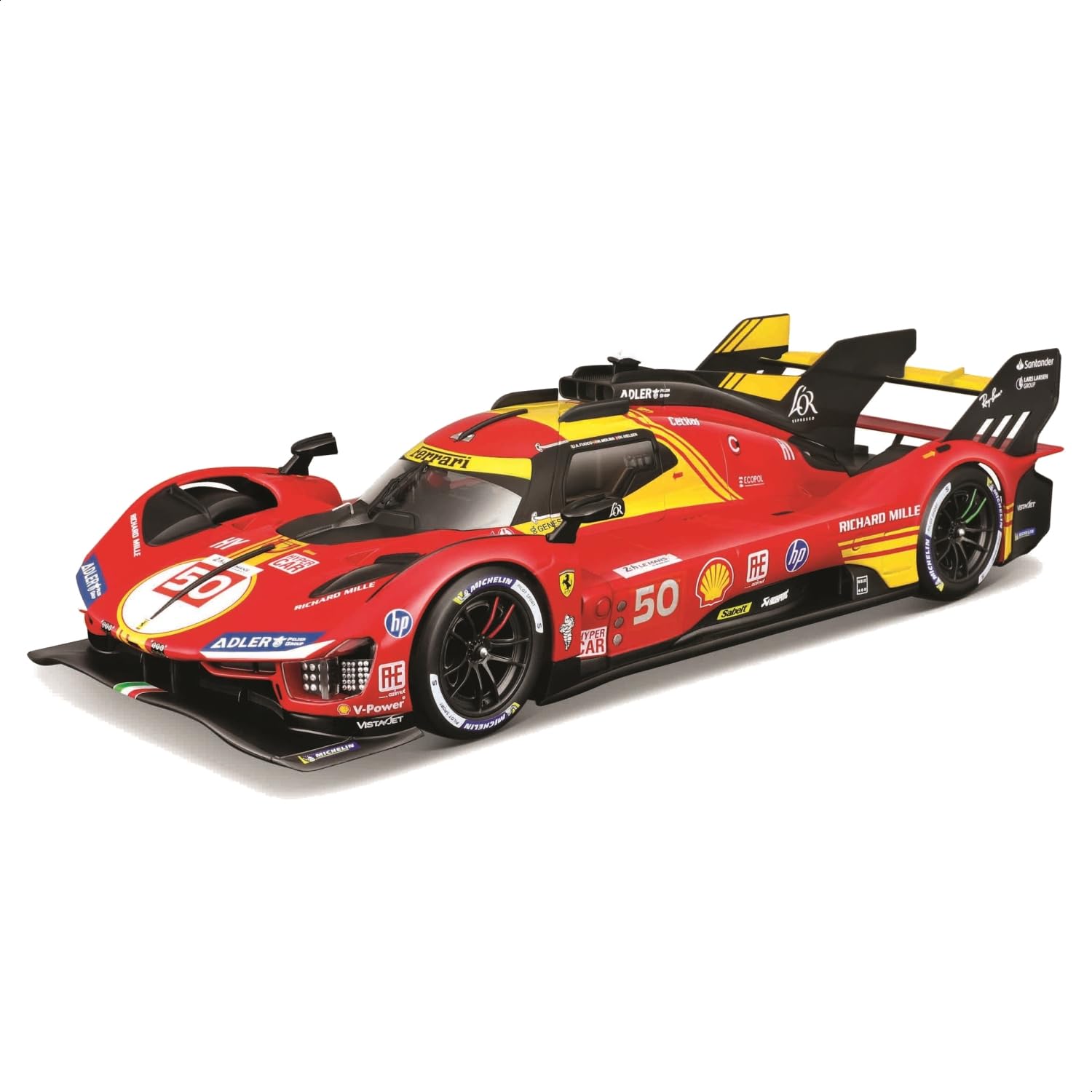 Bburago Ferrari 499P Le Mans Hypercar #50 (2024) Diecast Model - 1:24 Scale