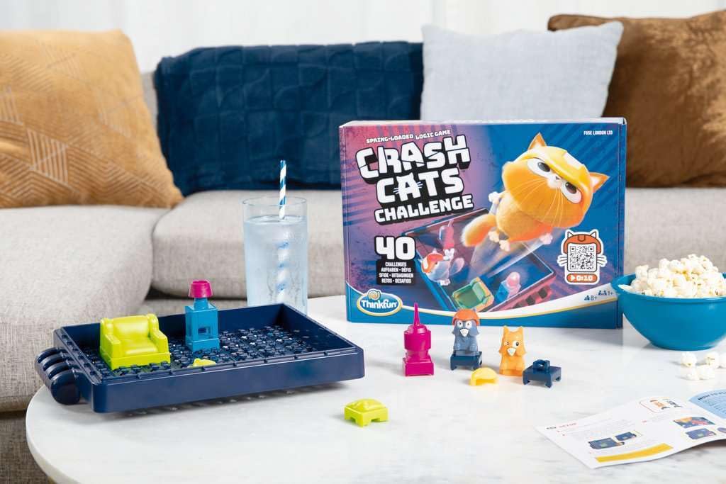 ThinkFun Crash Cats Strategy Board Game for Kids and Adults Age 8+ | 1+ Players | 10 Minutes Playtime 7