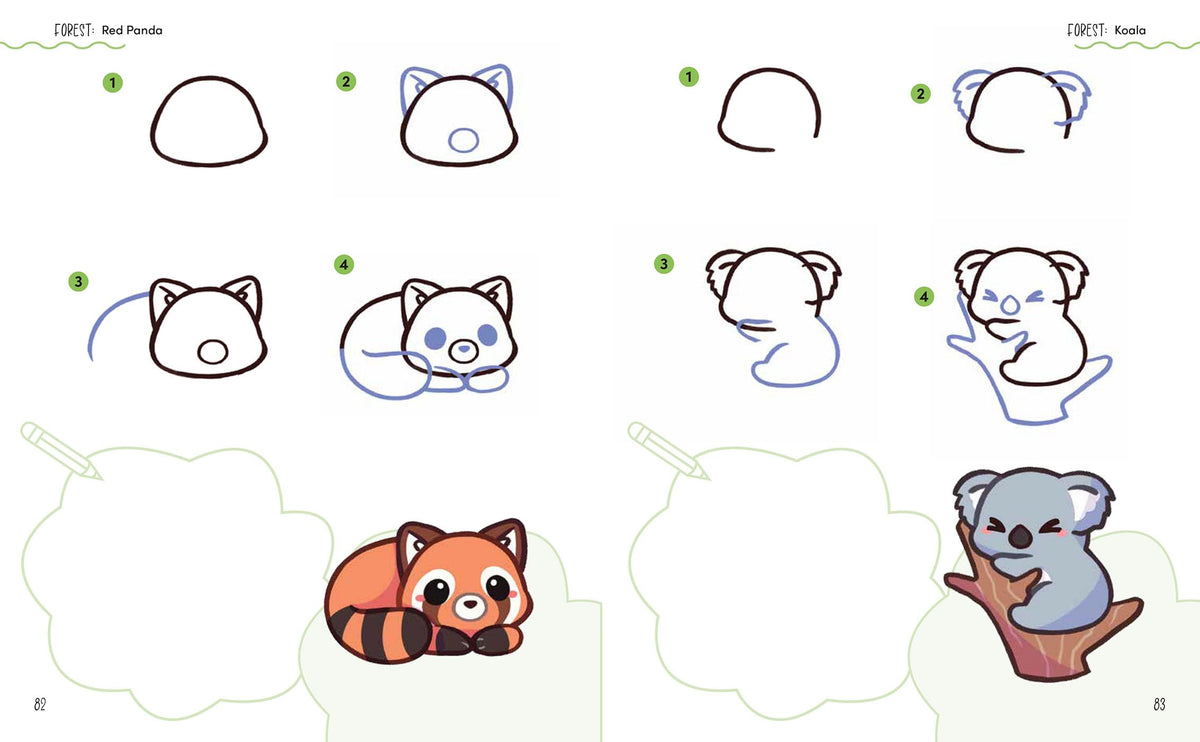 Search Press So Kawaii!: 100 Adorable Animals to Draw Step-by-Step 5