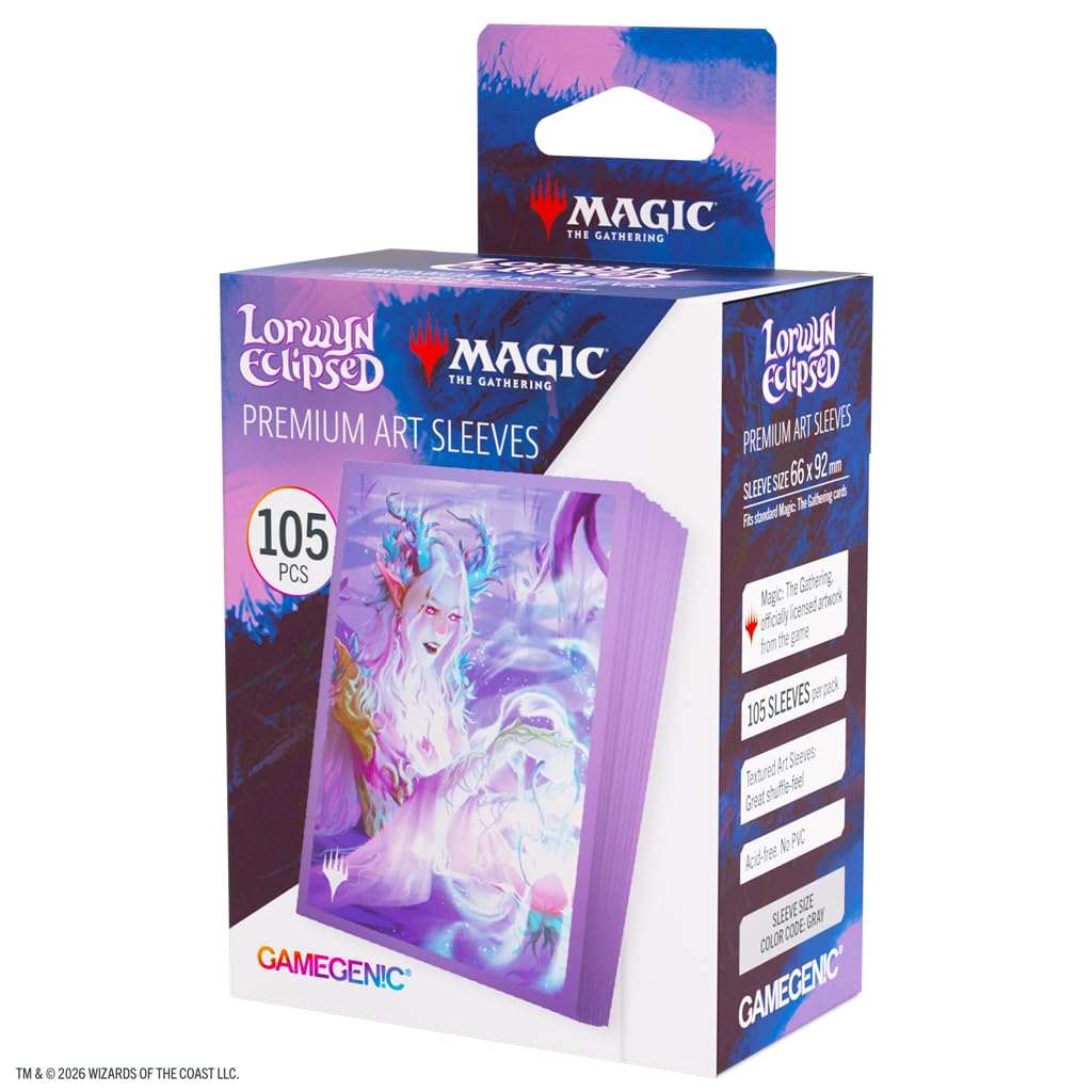 Gamegenic MTG Lorwyn Eclipsed Twilight Diviner Sleeves | 105 Count | 66x92mm | Multicoloured 1